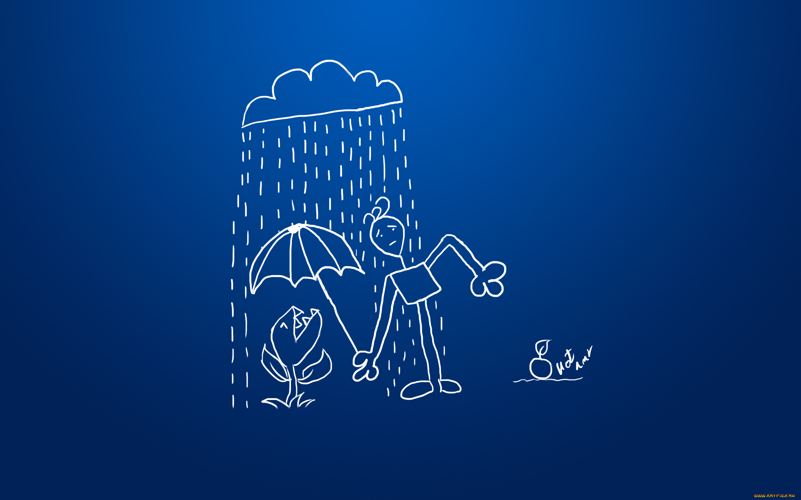 рисованные, -минимализм