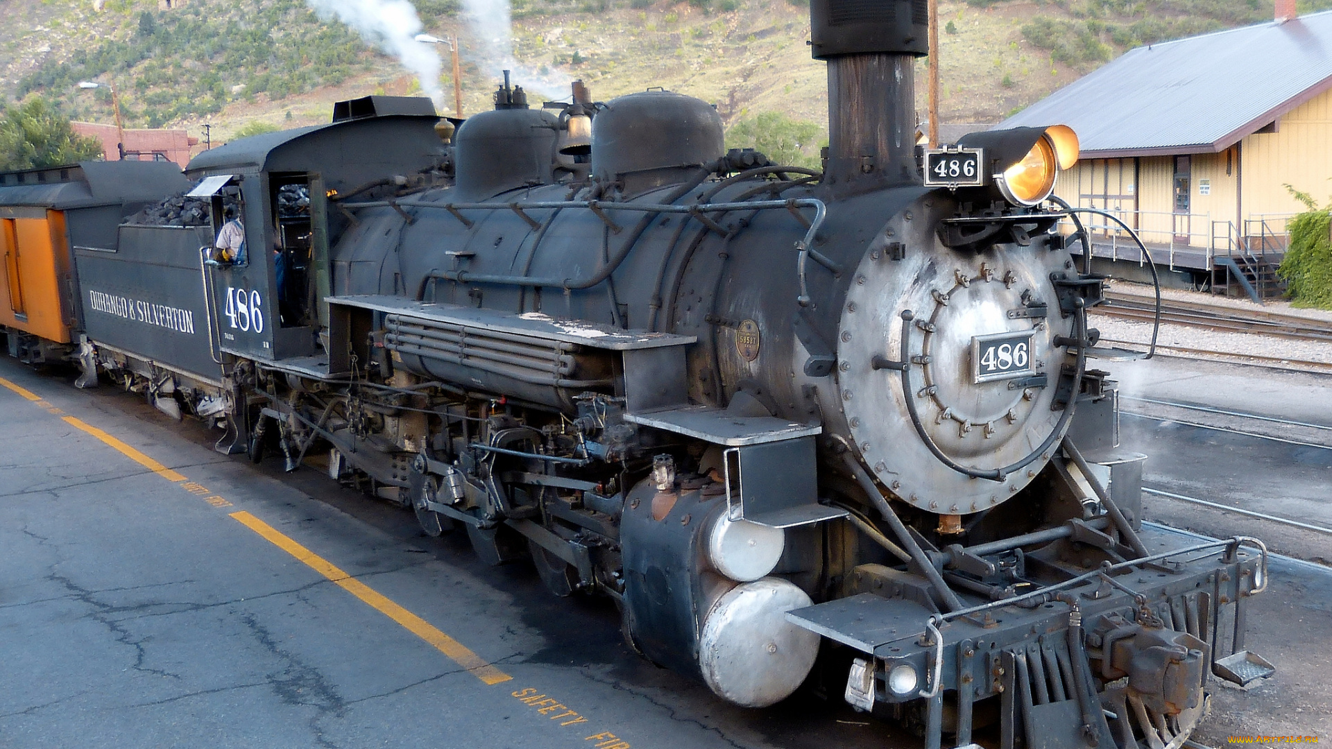 техника, паровозы, паровоз, дорога, железная