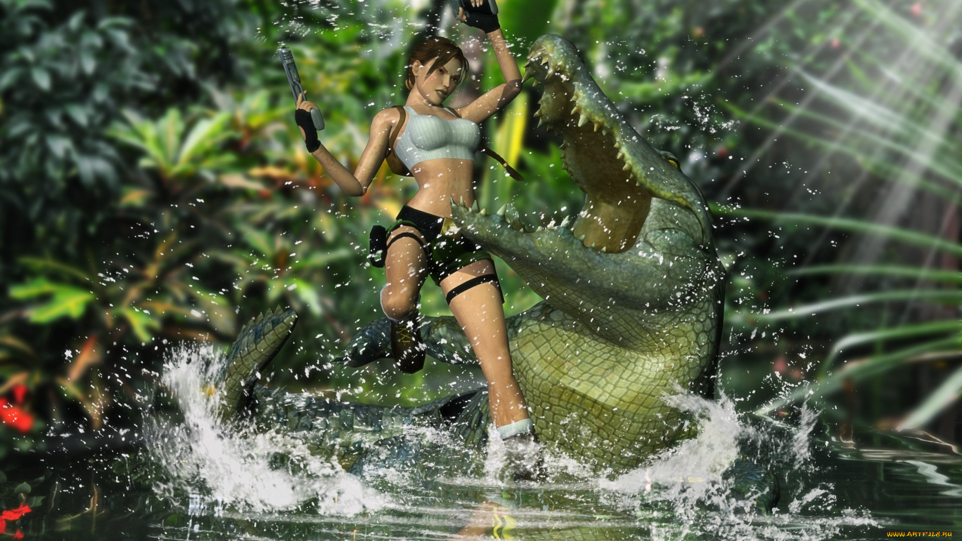 видео, игры, tomb, raider, , underworld, ларка