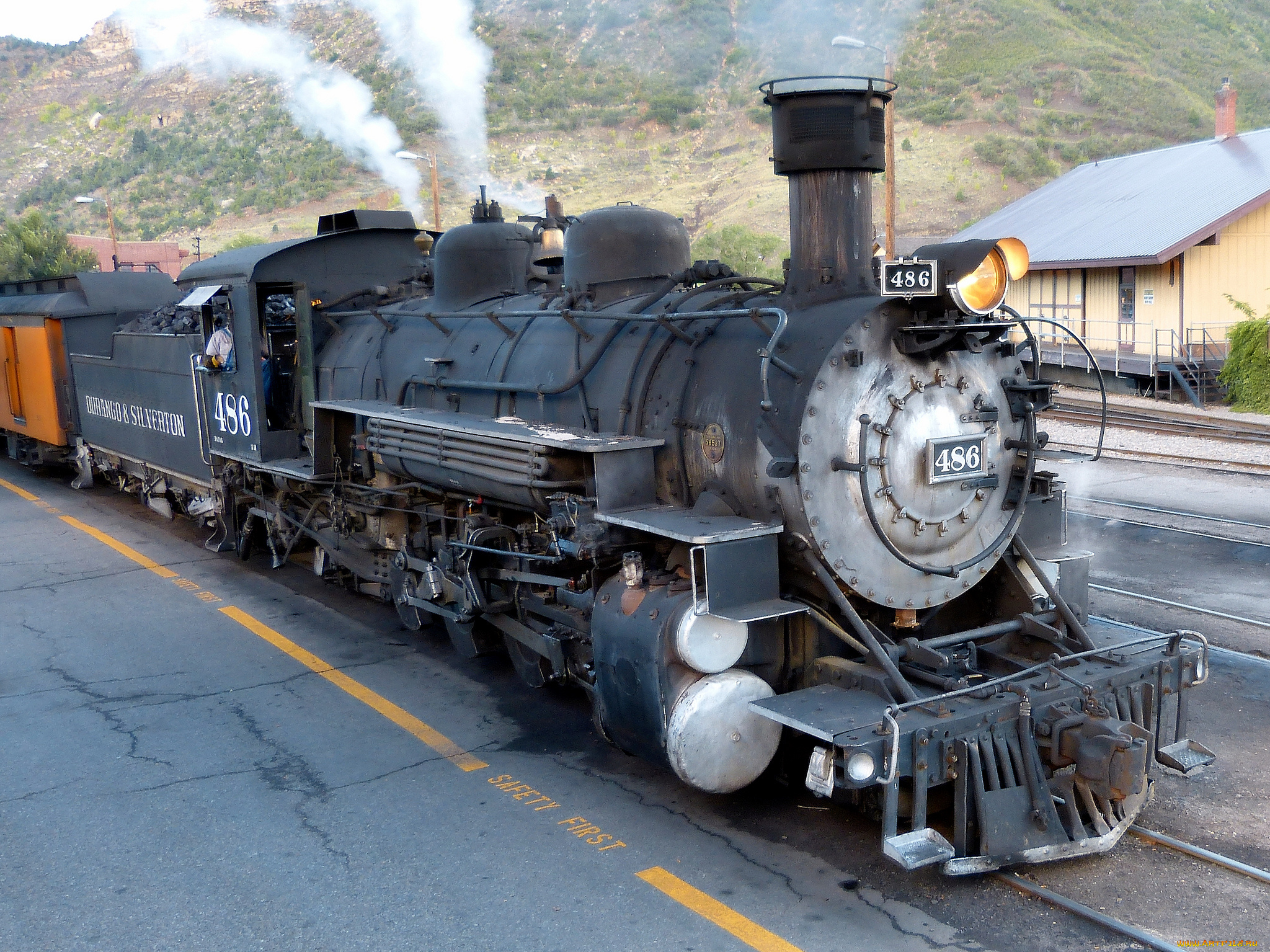 техника, паровозы, паровоз, дорога, железная