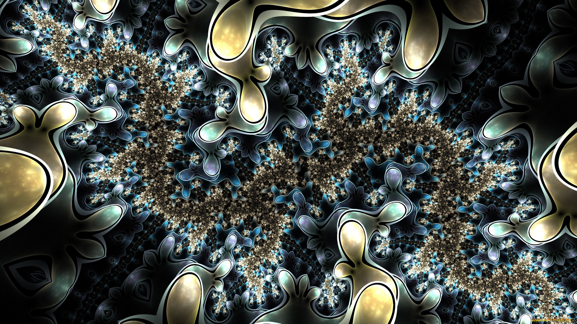 3д, графика, фракталы, , fractal, фон, узор, цвета