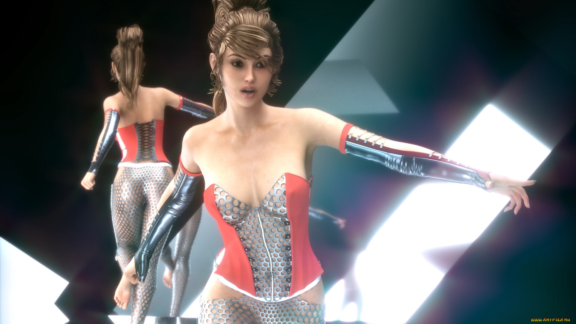 3д, графика, люди, , people, взгляд, девушка, фон