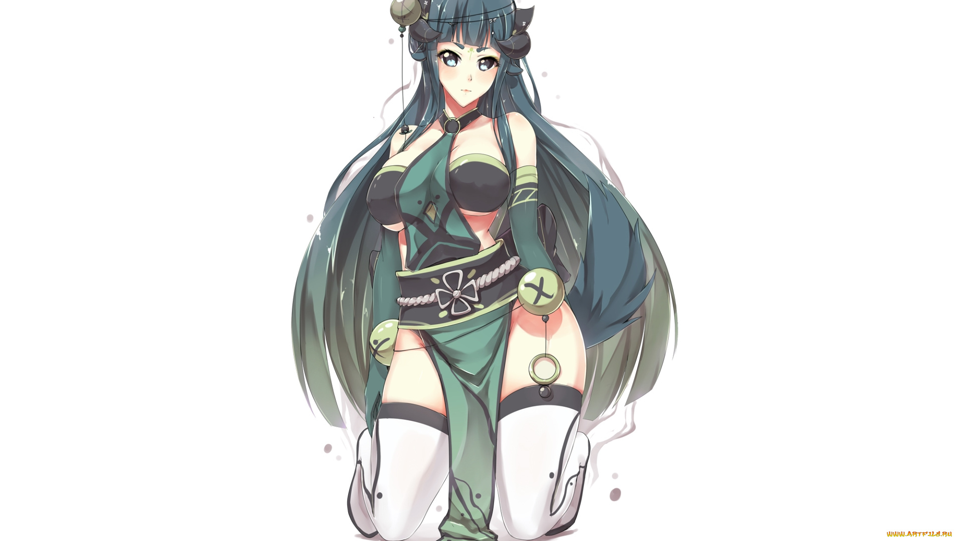 аниме, ангелы, , демоны, девушка, фон, арт