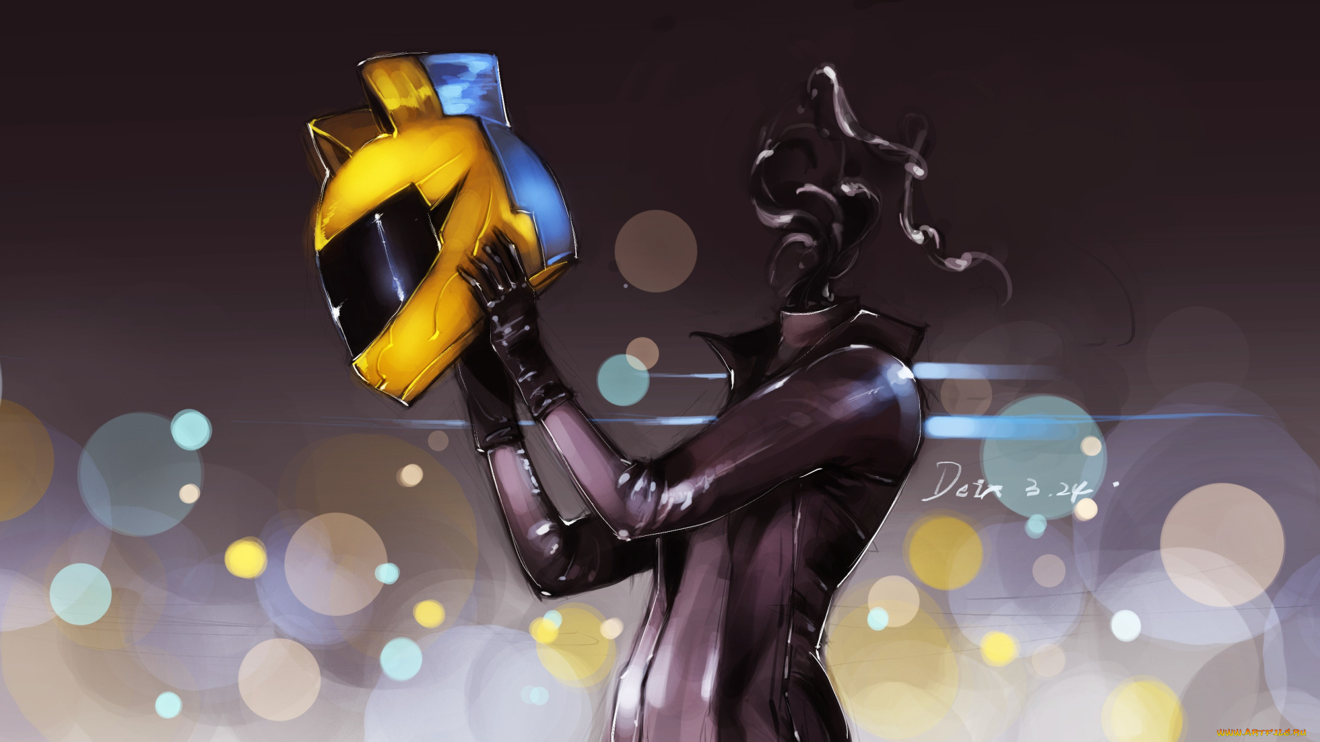 аниме, durarara, без, головы, магия, шлем, celty, sturluson, девушка, kaneko, xz, art