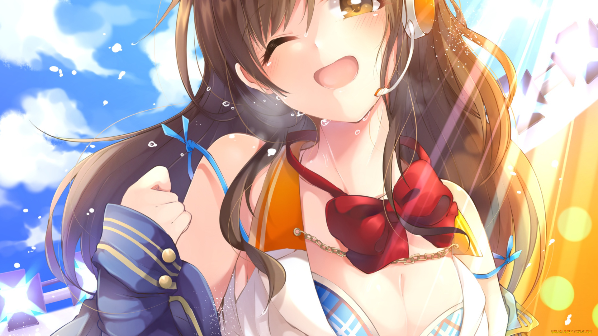 аниме, музыка, девочка, арт, tagme, artist