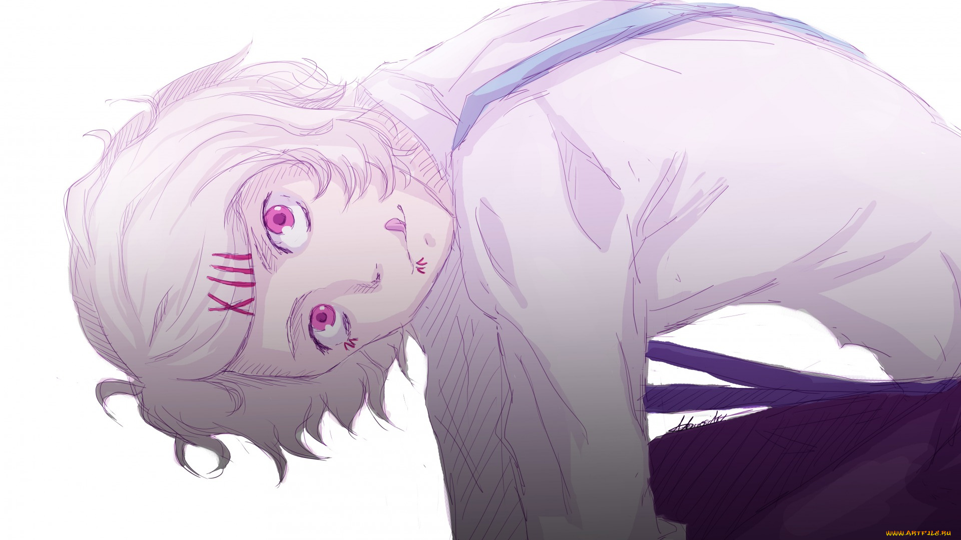 аниме, tokyo, ghoul, juuzou, suzuya, арт, anime, взгляд, заколки, токийский, гуль, tokyo, kushu, ghoul, emareonervositydraws, мальчик