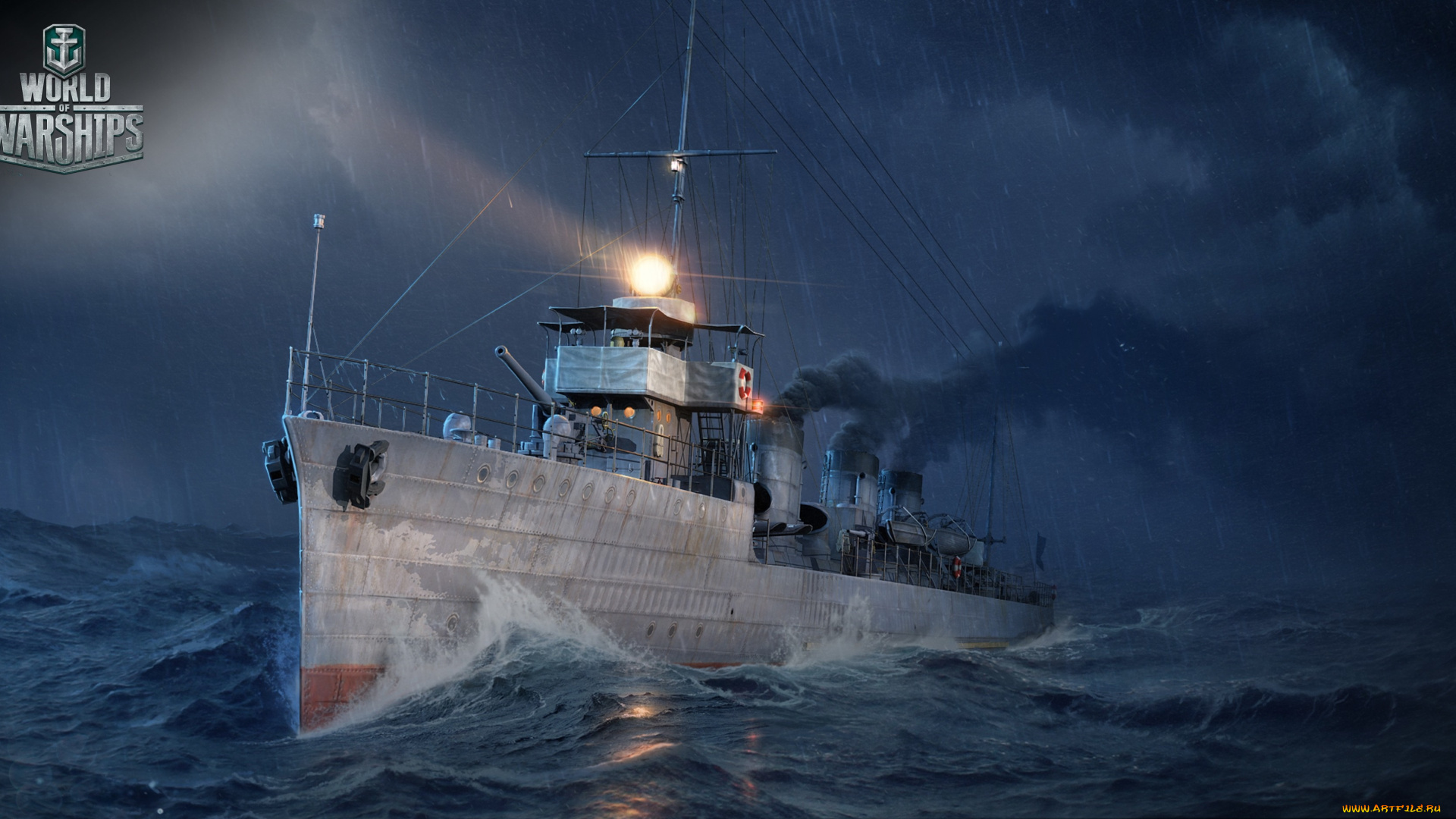 world, of, warships, видео, игры, корабль, море, волны