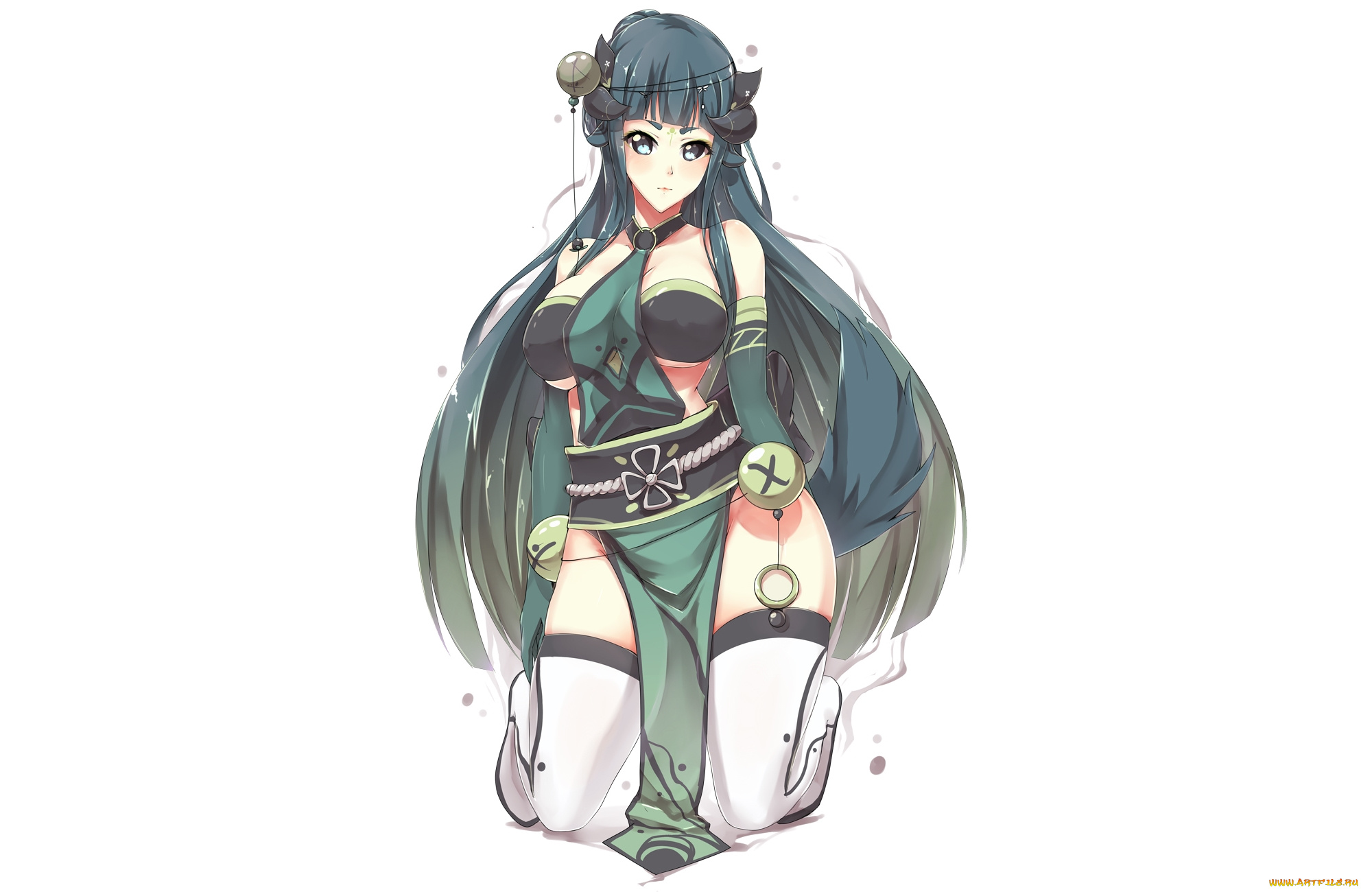 аниме, ангелы, , демоны, девушка, фон, арт