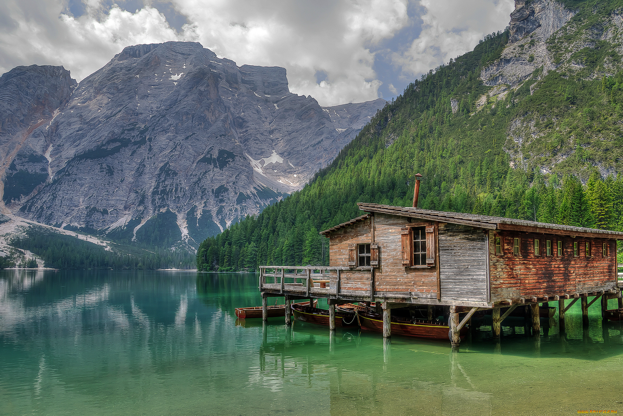 корабли, порты, , , причалы, горы, озеро