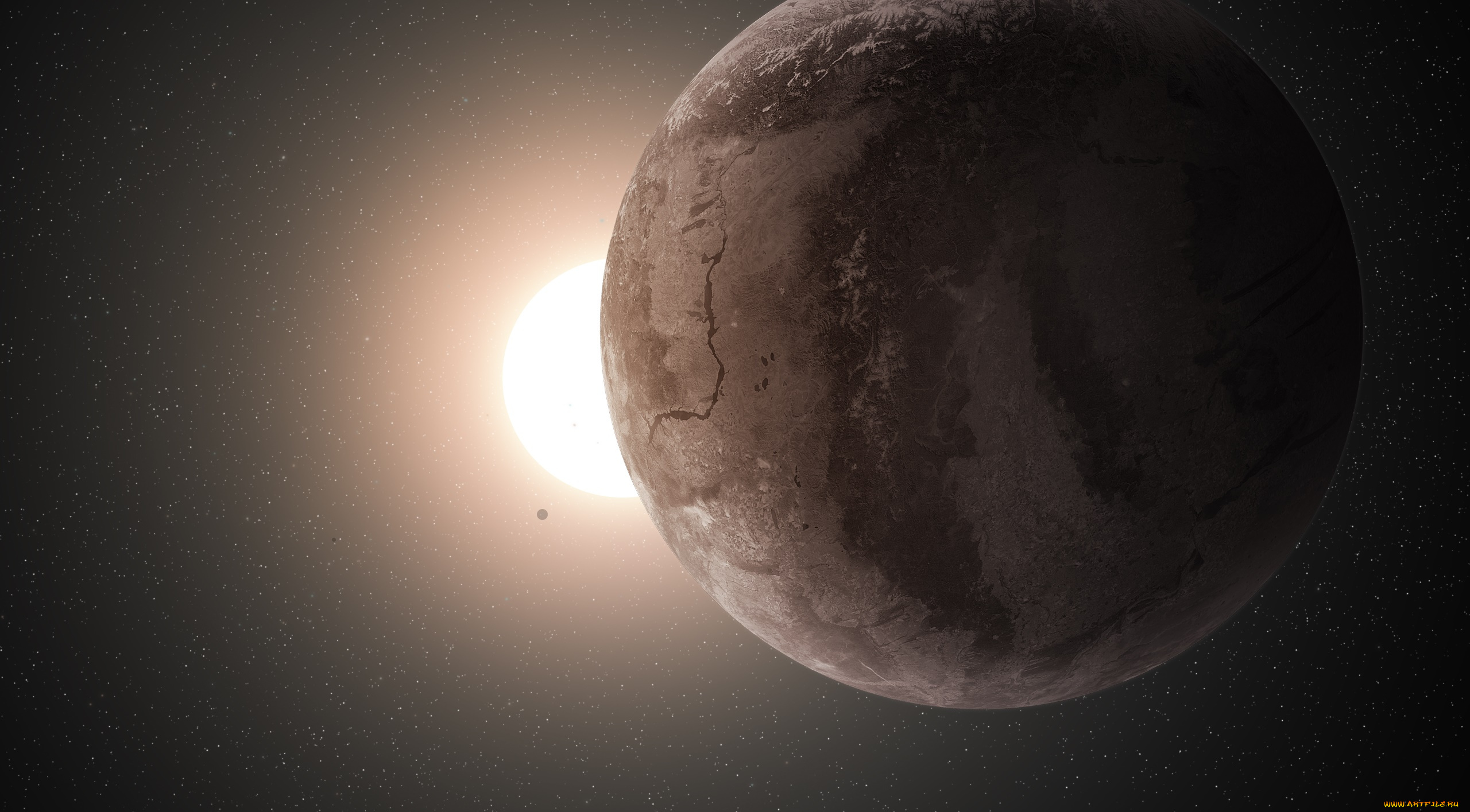 космос, арт, вселенная, звезды, планеты, галактика