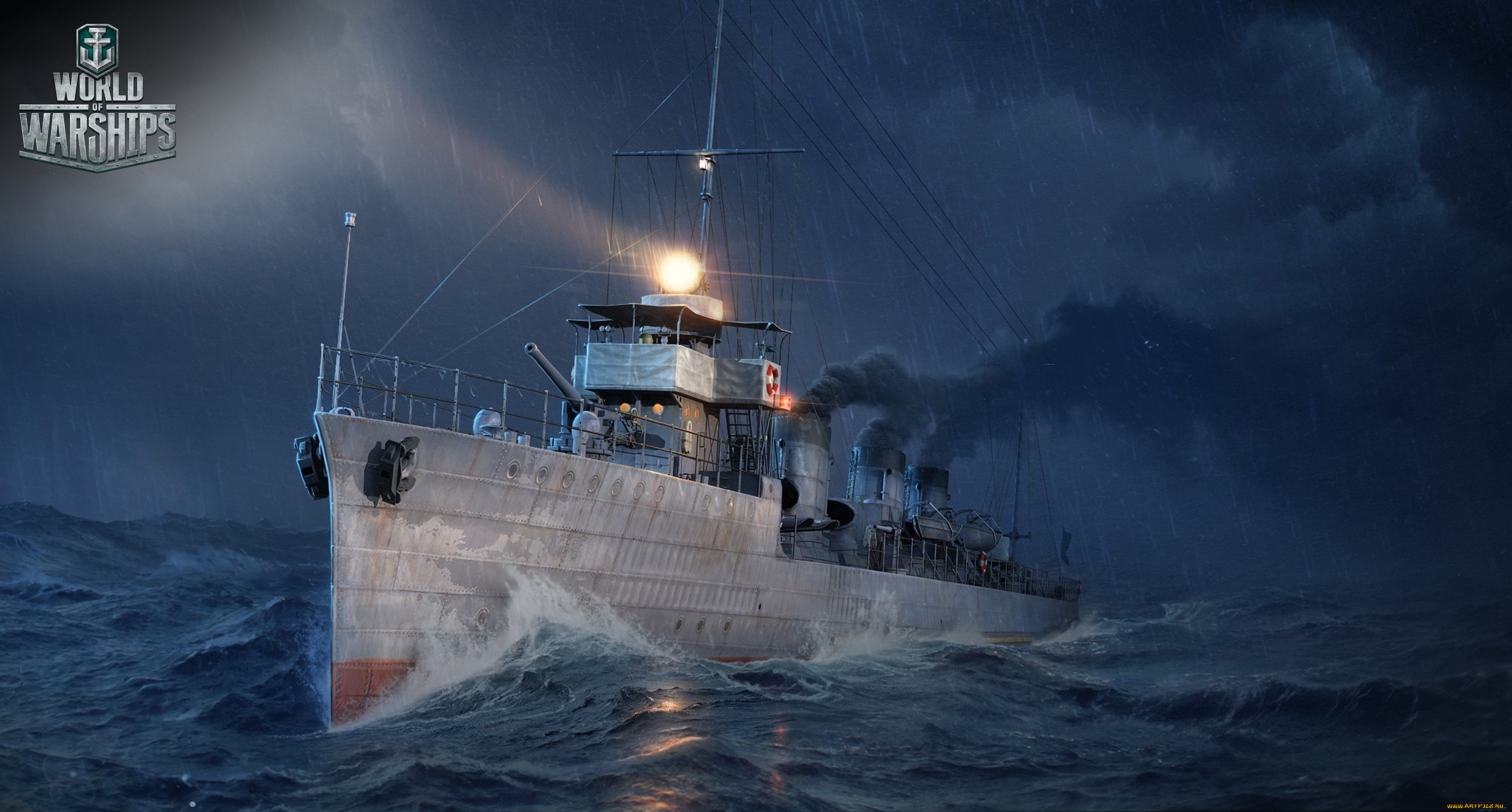 world, of, warships, видео, игры, корабль, море, волны
