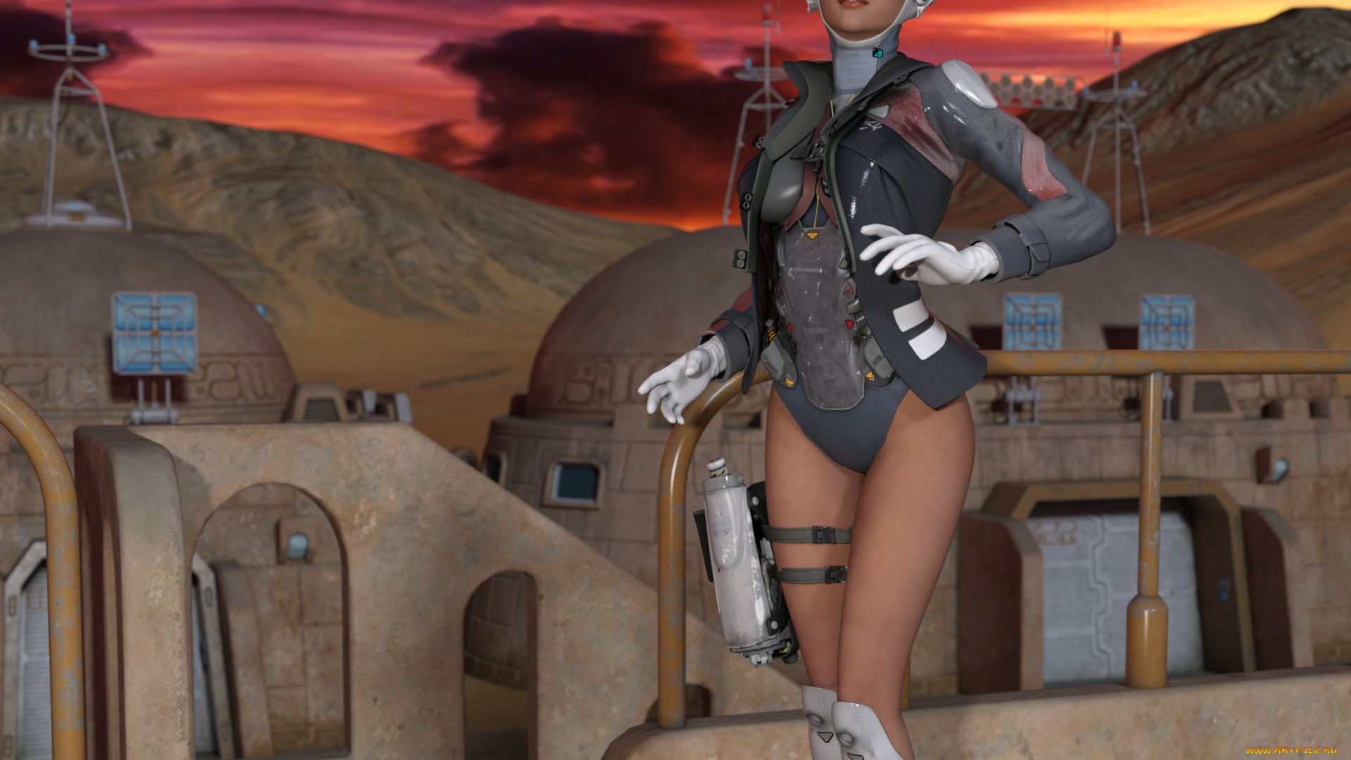 3д, графика, фантазия, , fantasy, девушка, взгляд, фон