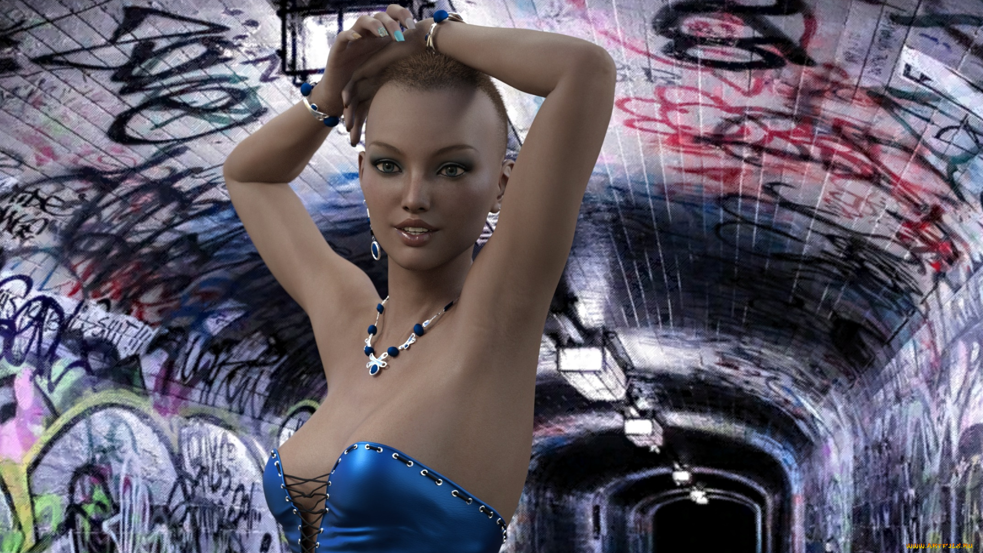 3д, графика, люди, , people, девушка, взгляд, фон