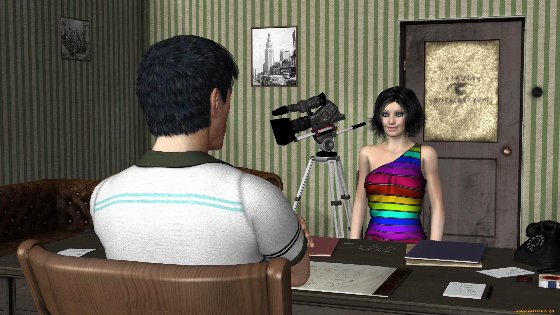 3д, графика, люди, , people, фон, взгляд, девушка