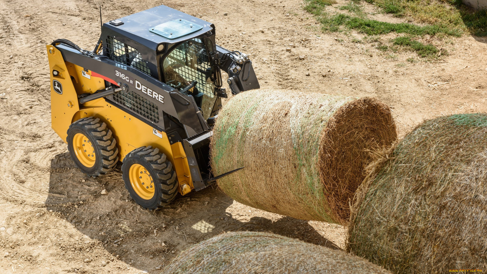 техника, фронтальные, погрузчики, john, deere