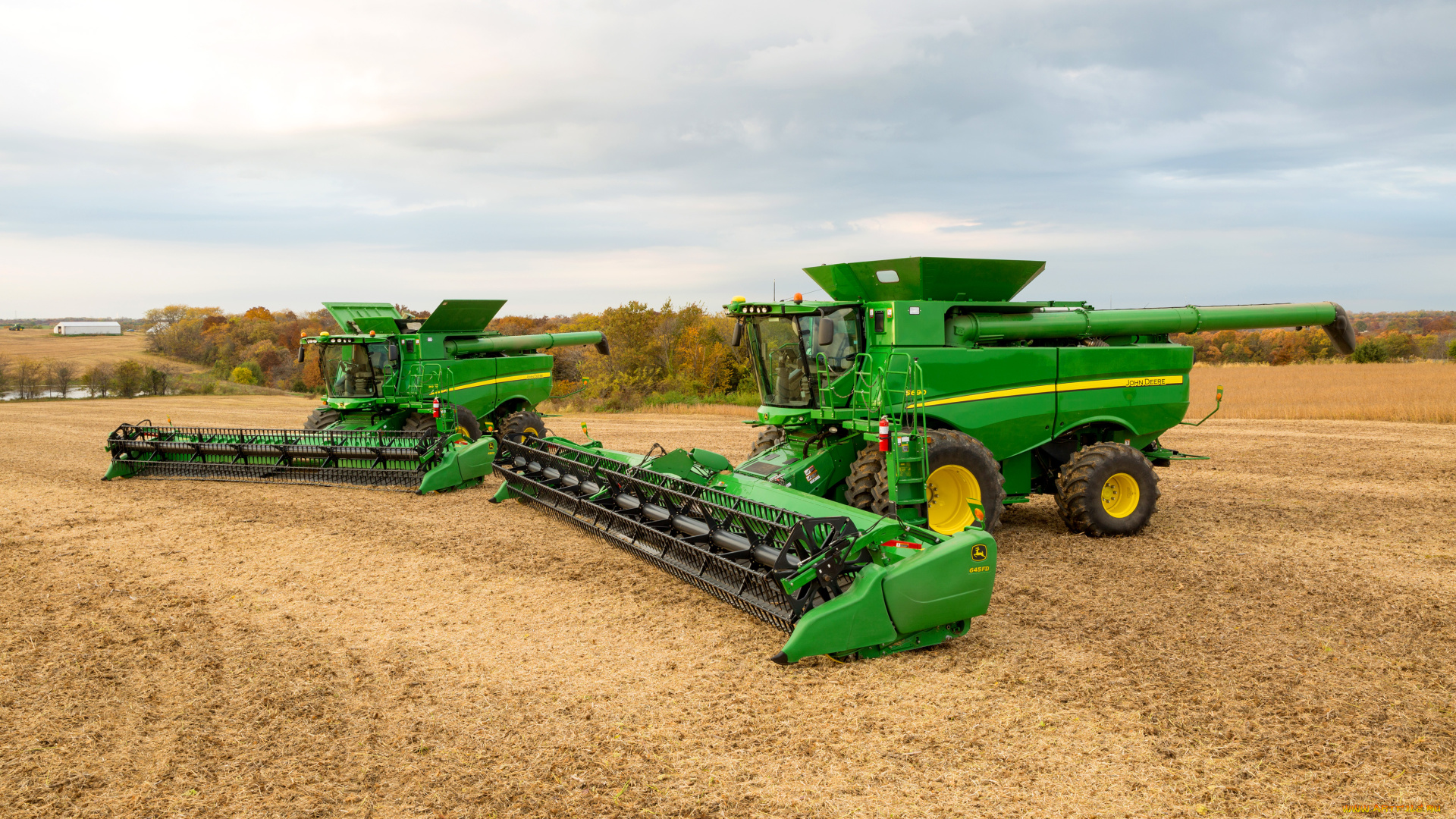 техника, комбайны, john, deere