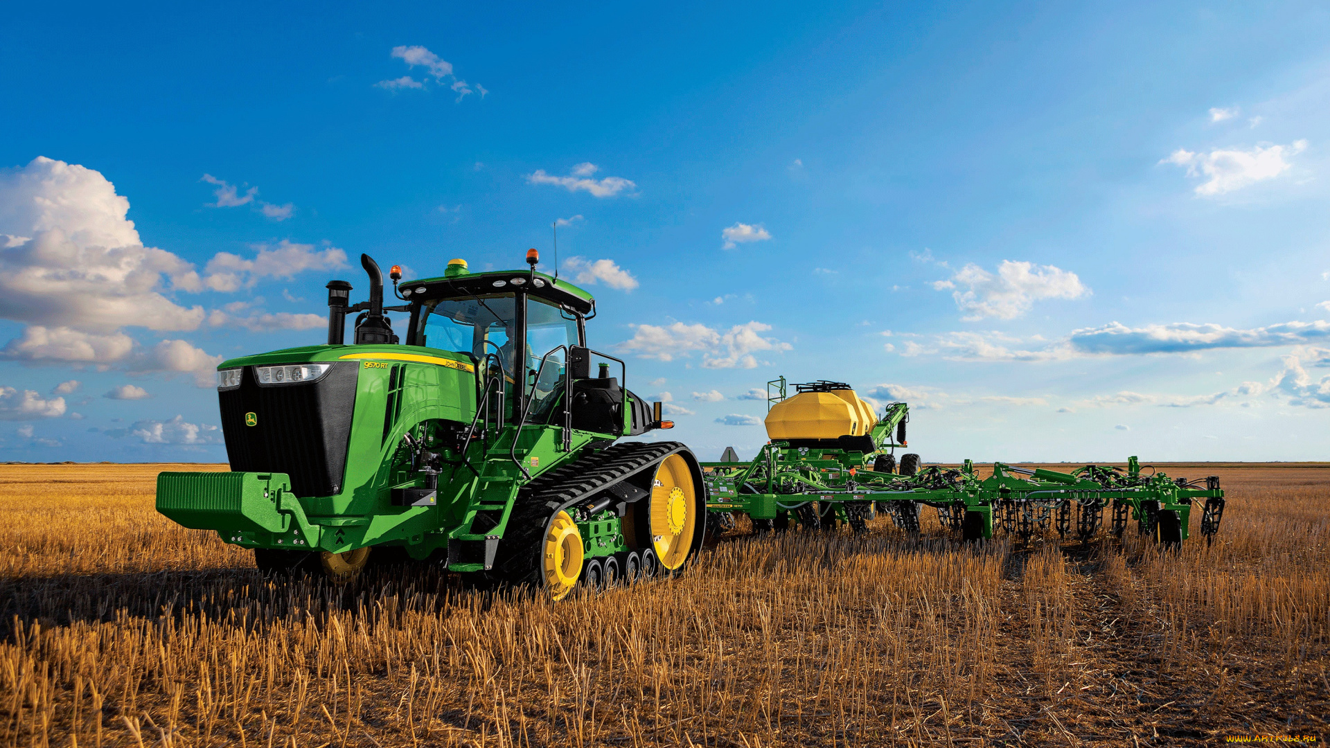 техника, тракторы, на, гусенецах, john, deere