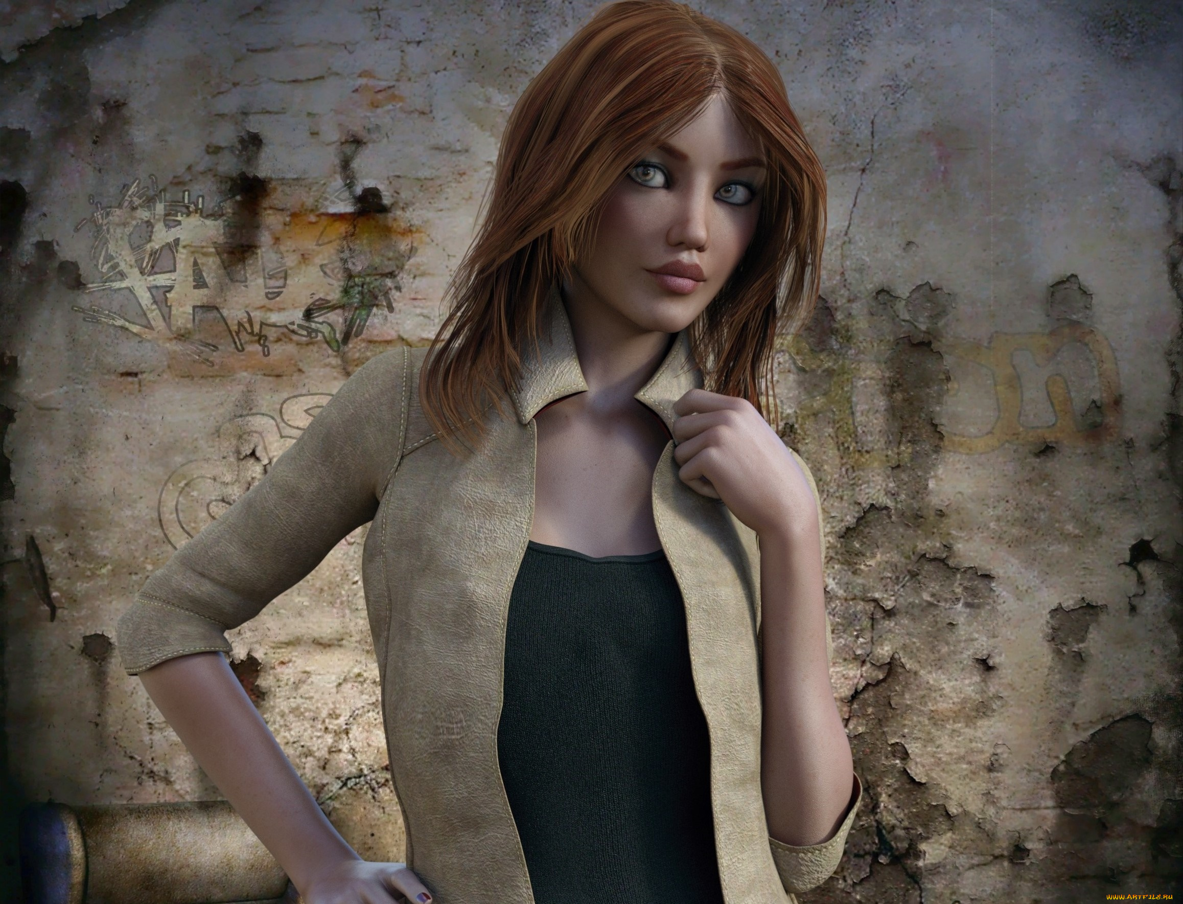 3д, графика, люди, , people, взгляд, девушка, фон