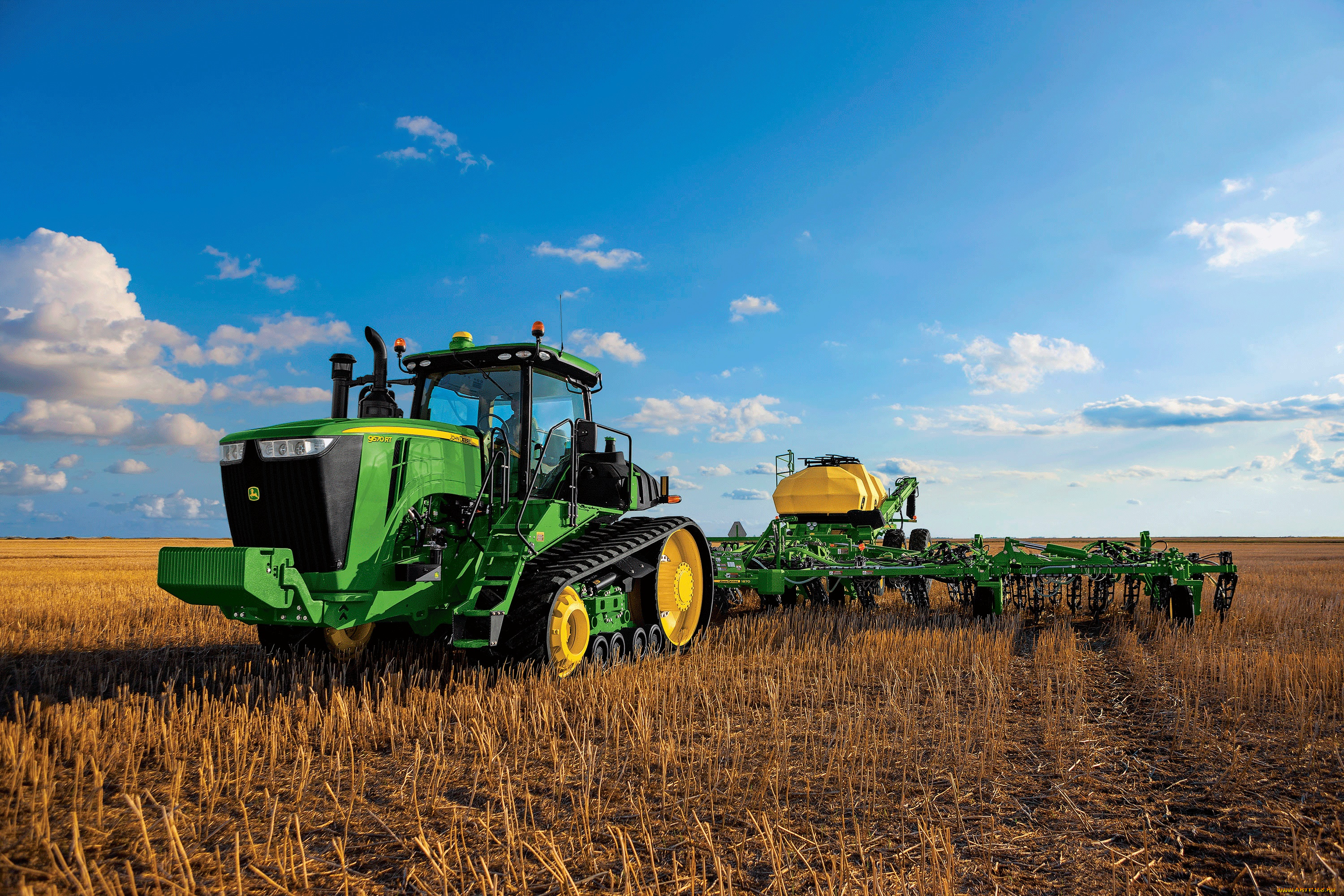 техника, тракторы, на, гусенецах, john, deere
