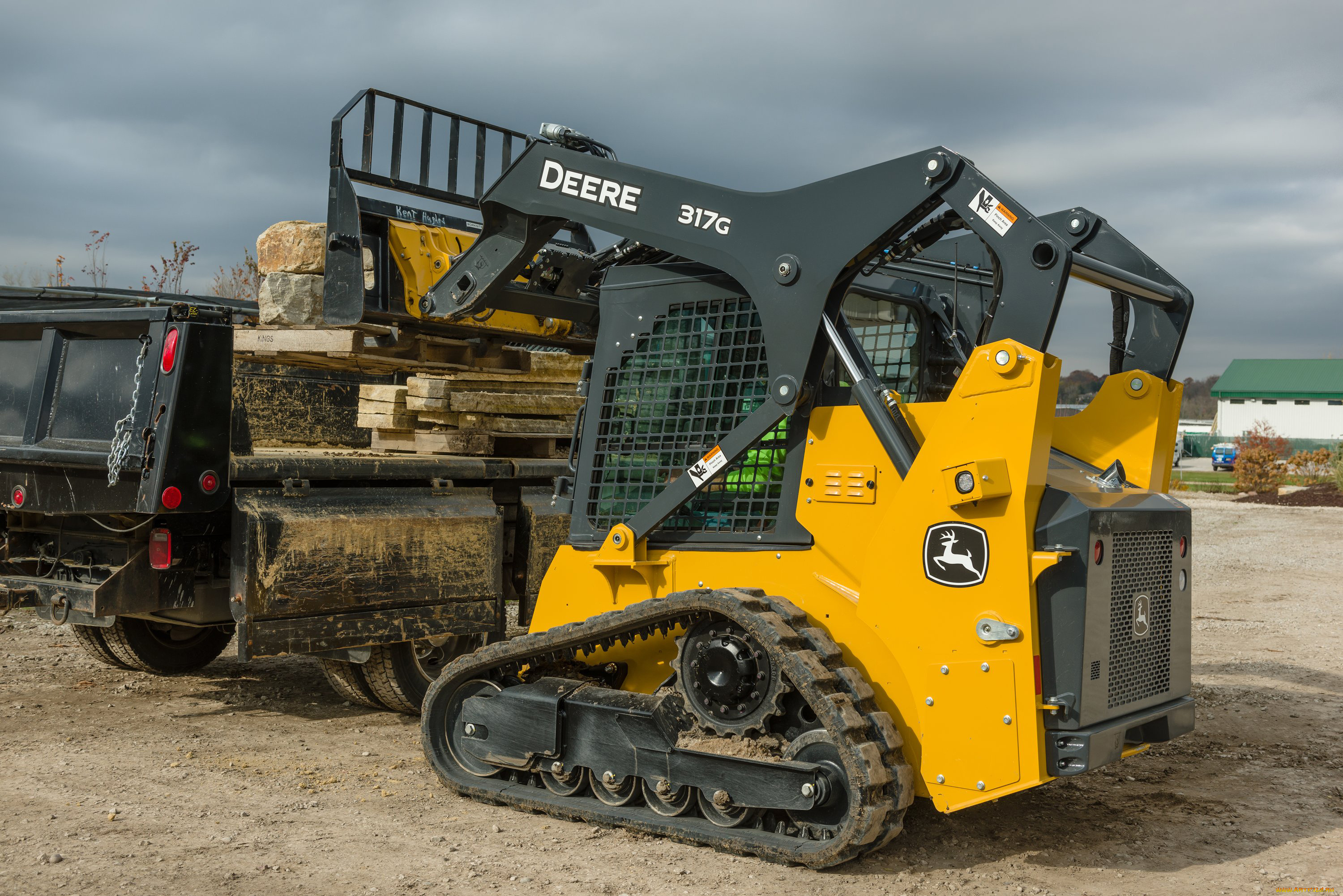 техника, фронтальные, погрузчики, john, deere