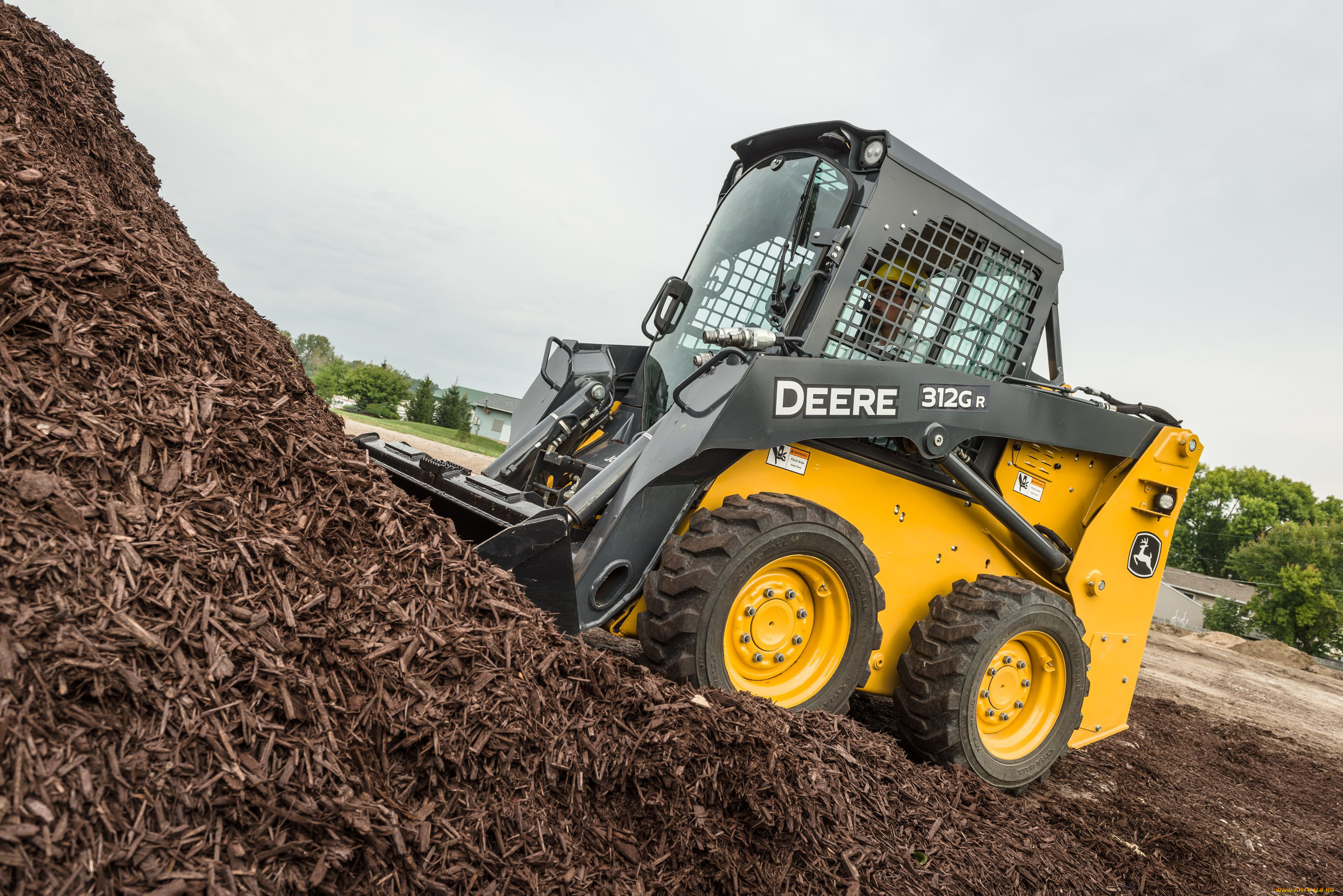 техника, фронтальные, погрузчики, john, deere