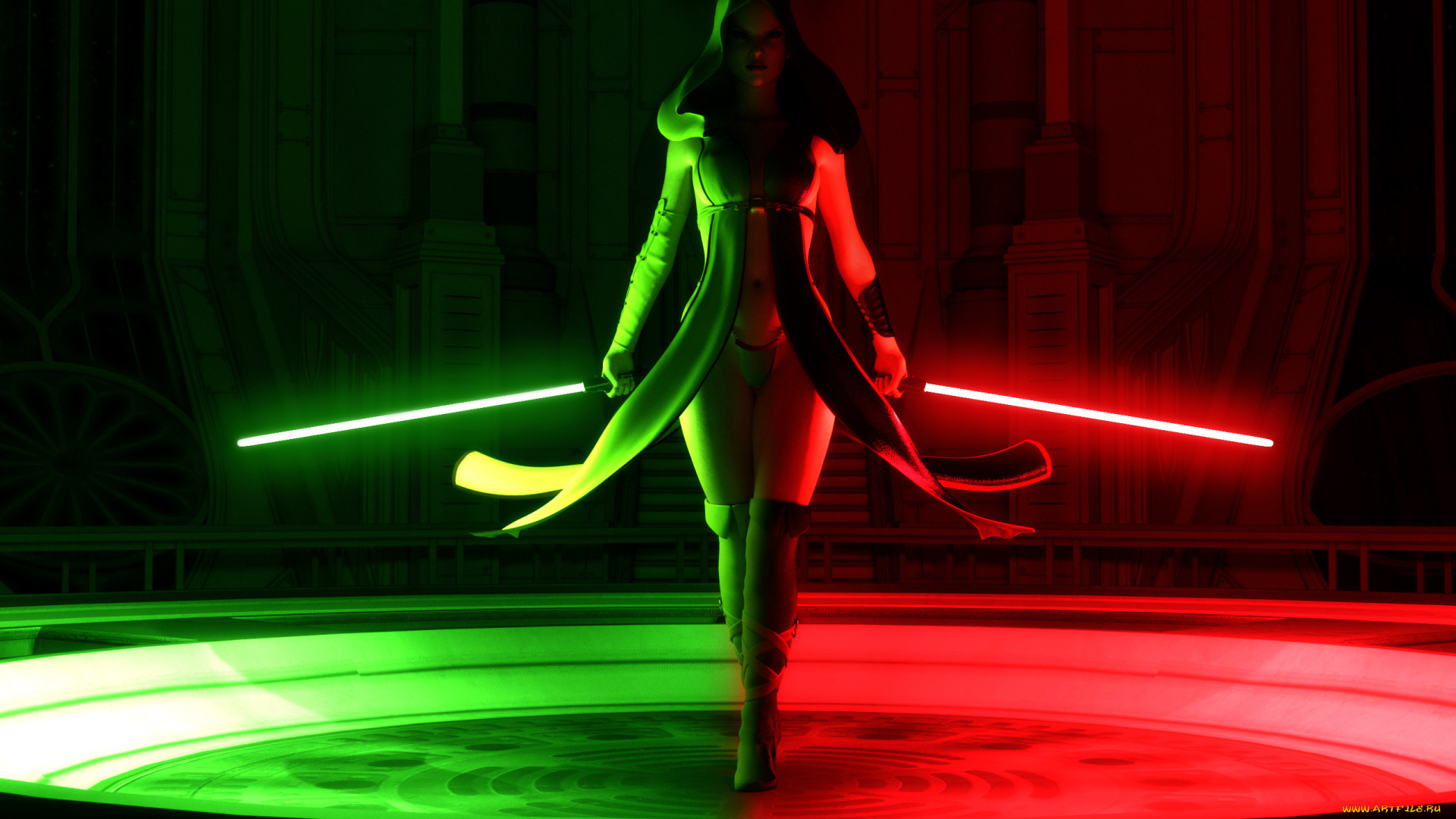 3д, графика, фантазия, , fantasy, взгляд, девушка, фон