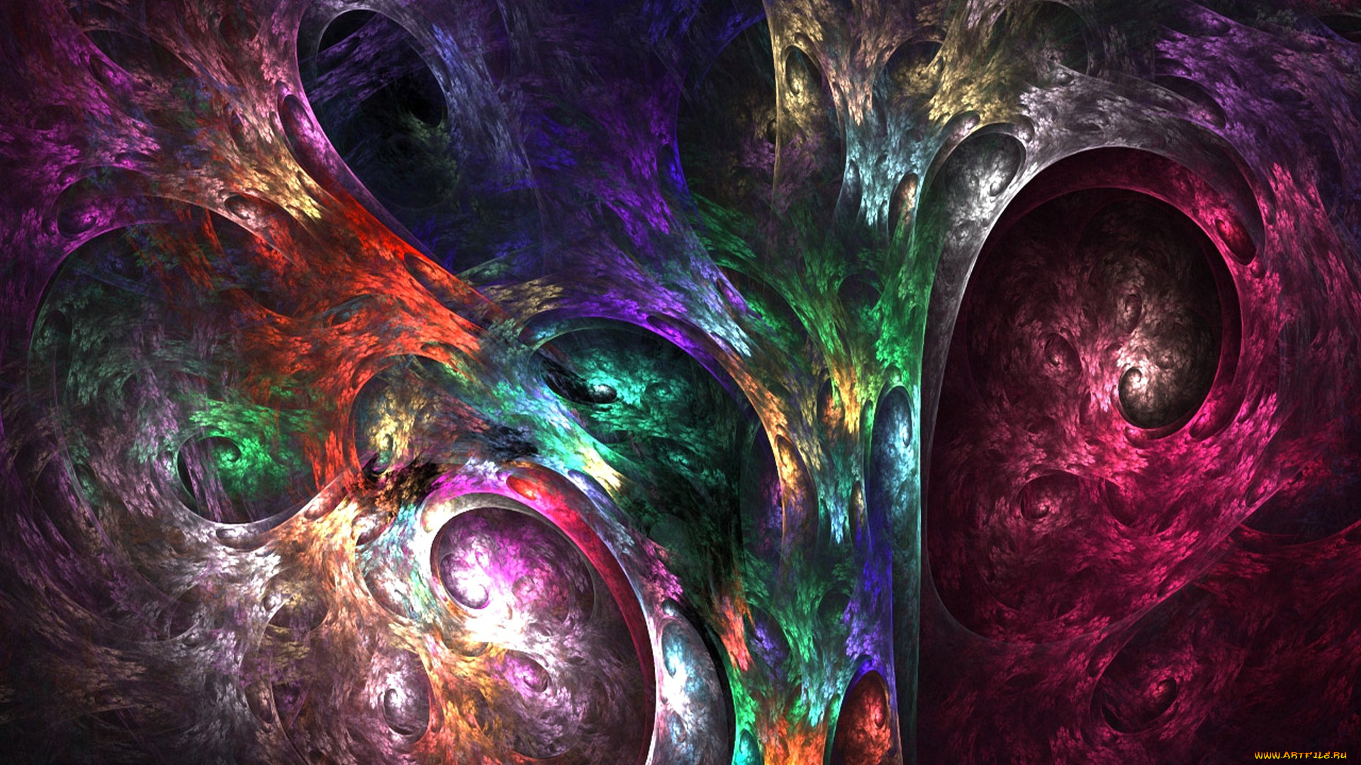 3д, графика, фракталы, , fractal, краски, узор, фрактал, текстура