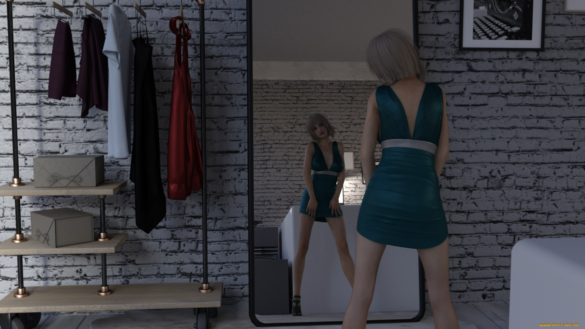 3д, графика, люди, , people, фон, взгляд, девушка