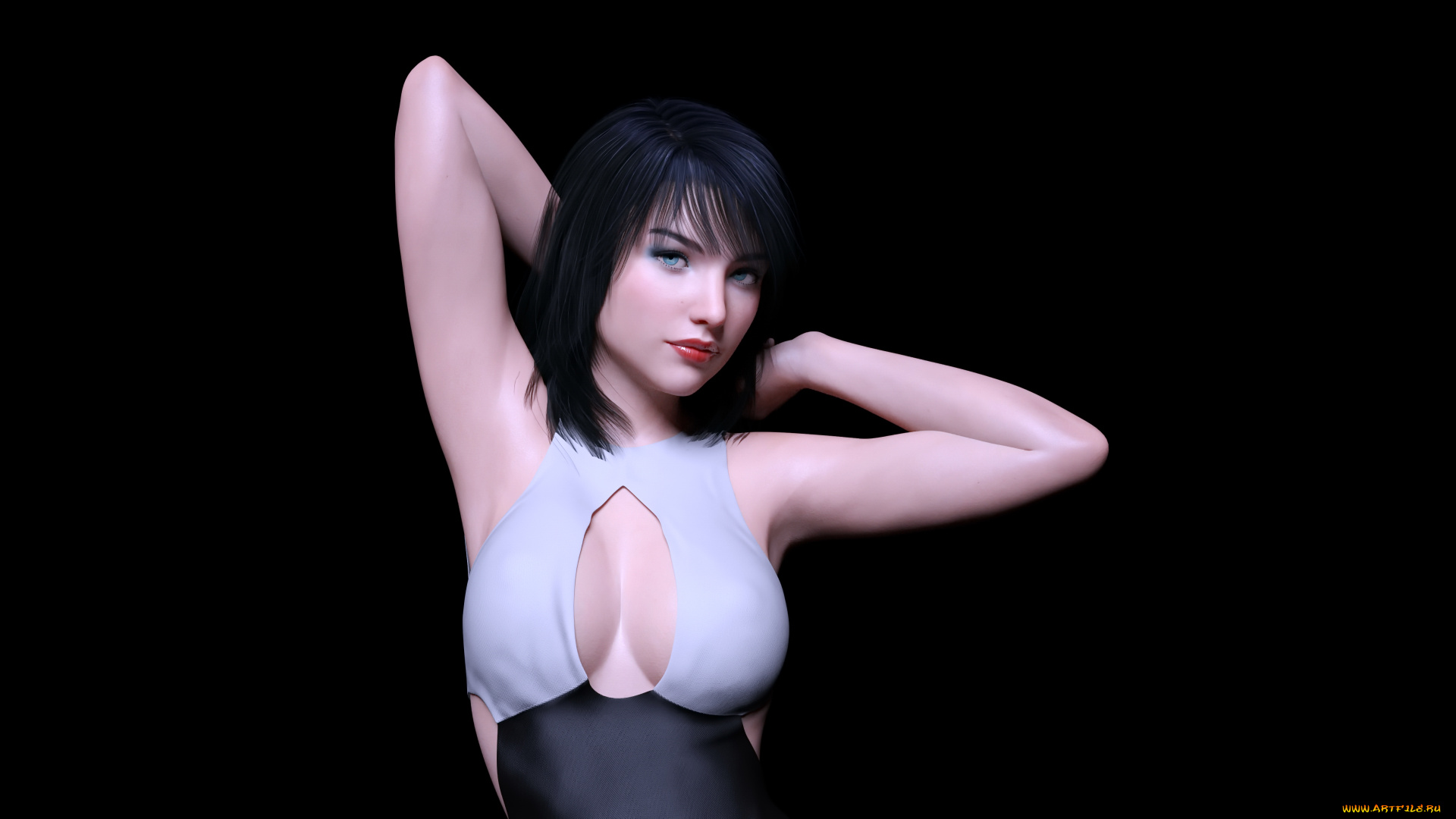 3д, графика, люди, , people, фон, взгляд, девушка