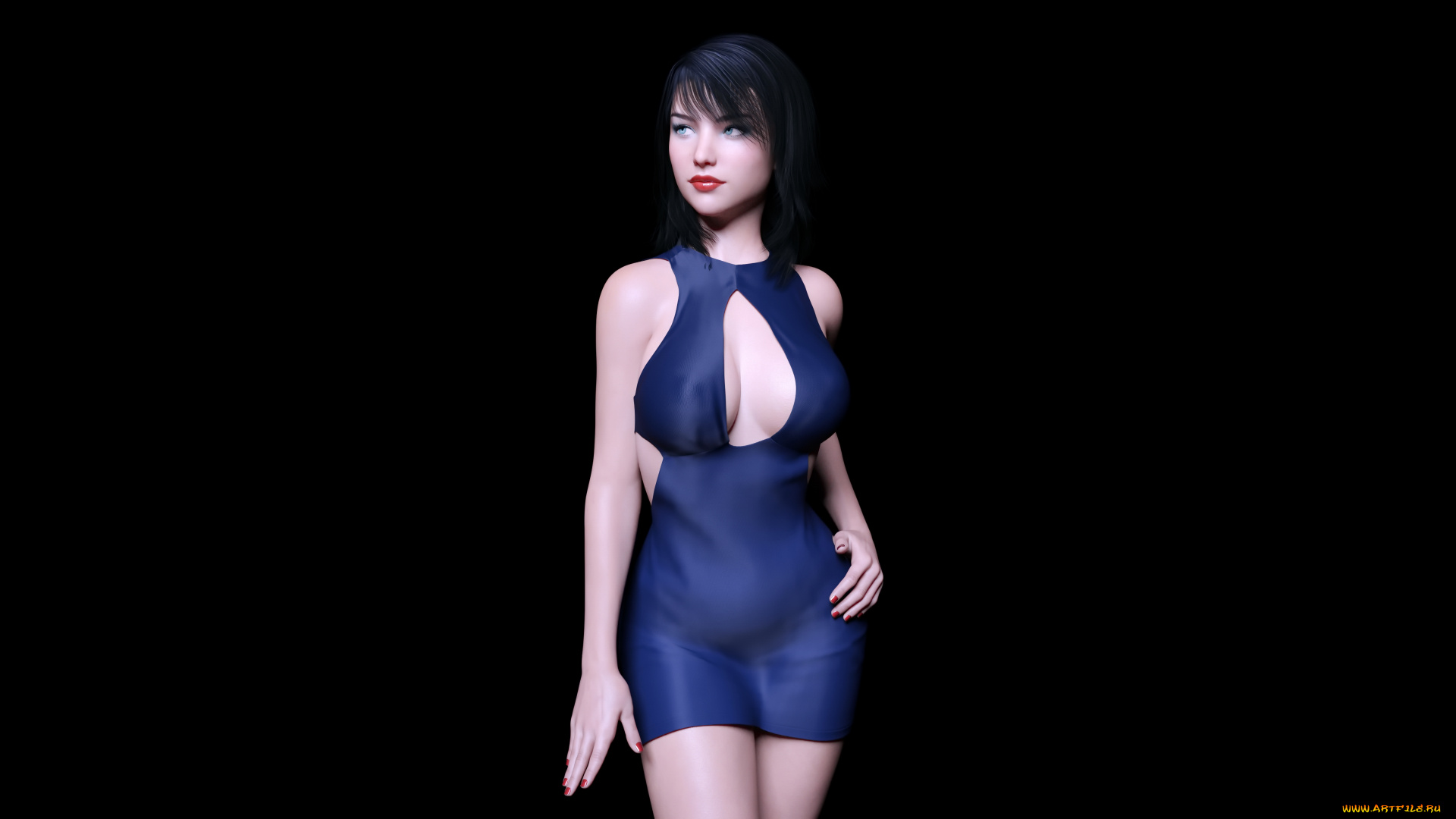 3д, графика, люди, , people, фон, взгляд, девушка