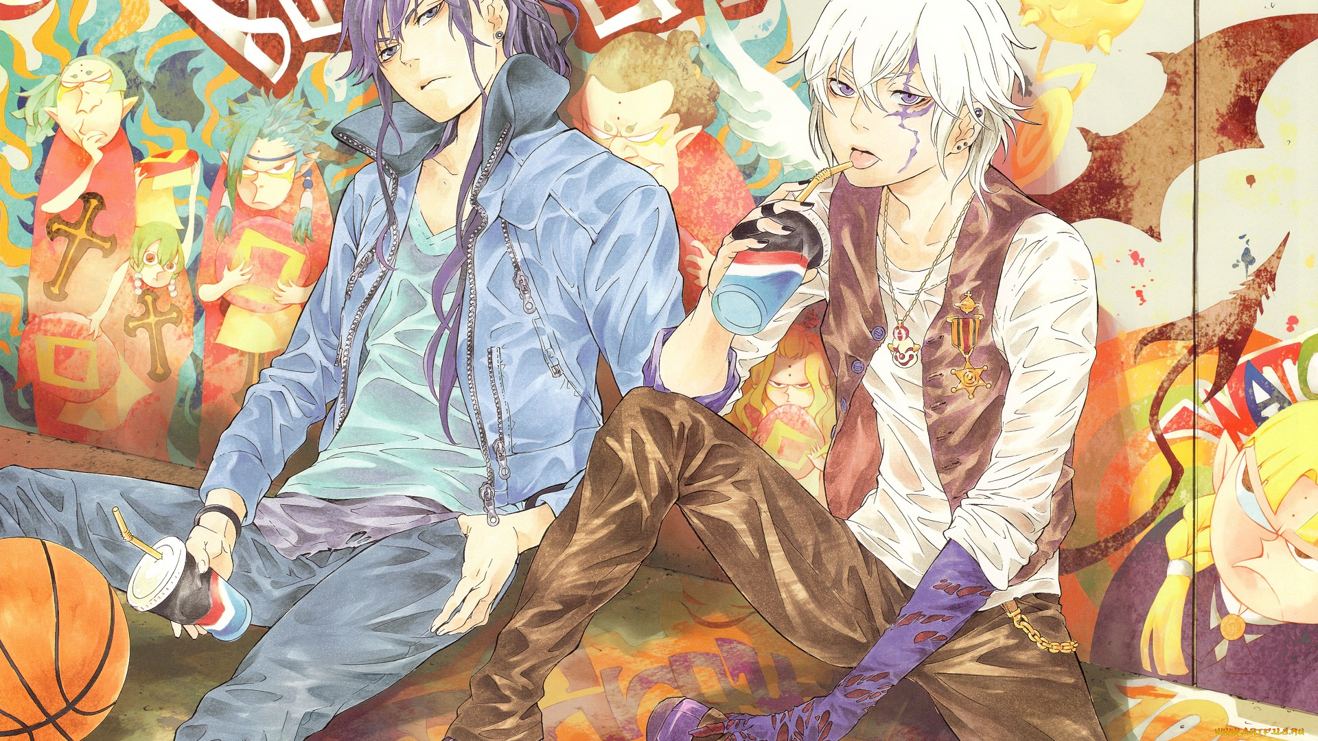 аниме, , gray-man, парни