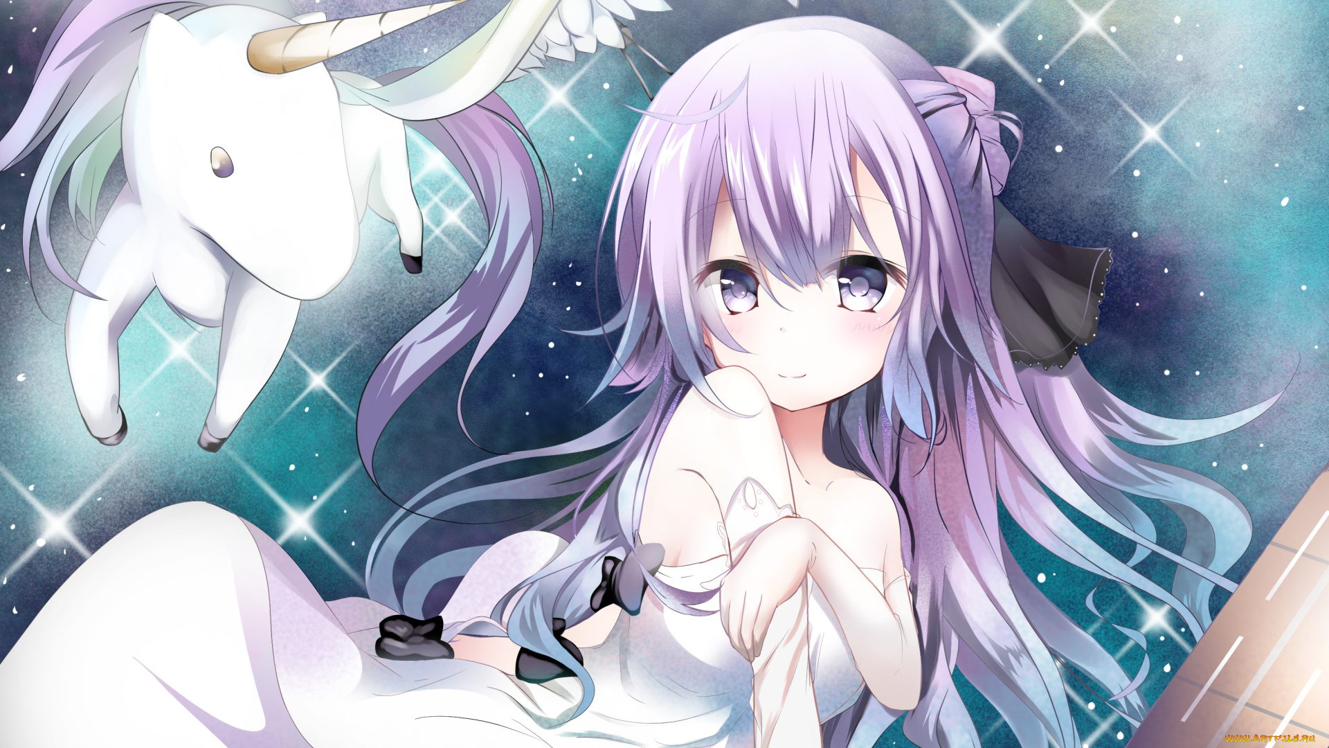 аниме, azur, lane, hms, unicorn, azur, lane