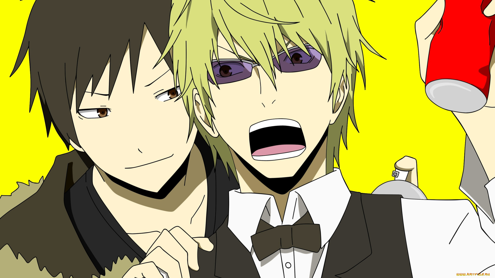 аниме, durarara, парни