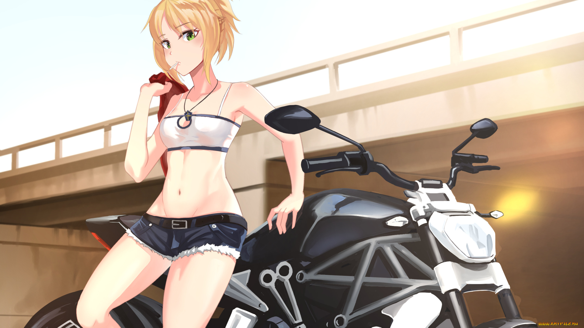 аниме, fate, stay, night, девушка