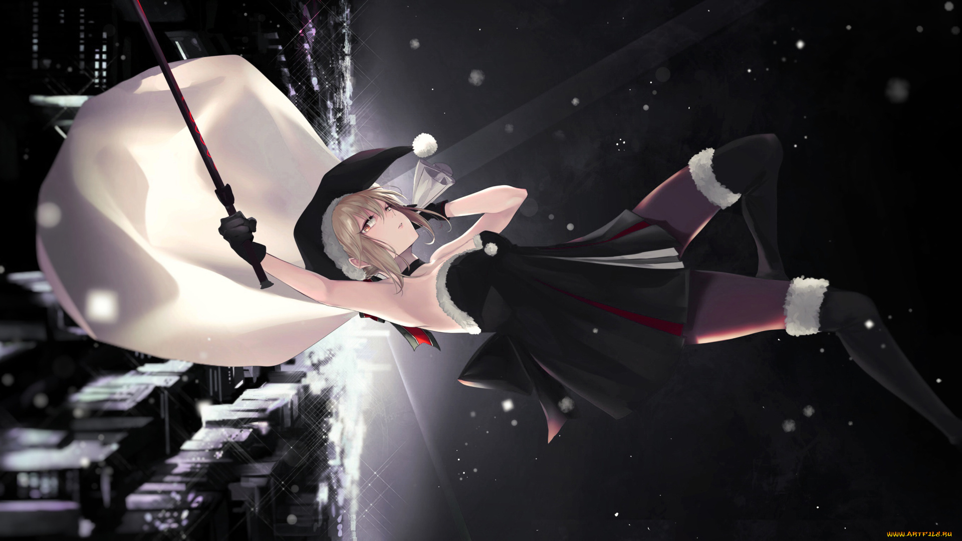 аниме, fate, stay, night, девушка