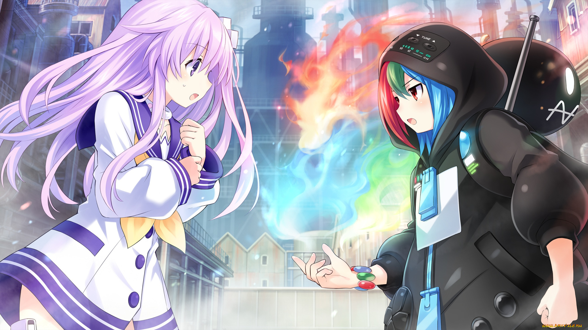 аниме, hyperdimension, neptunia, game, cg