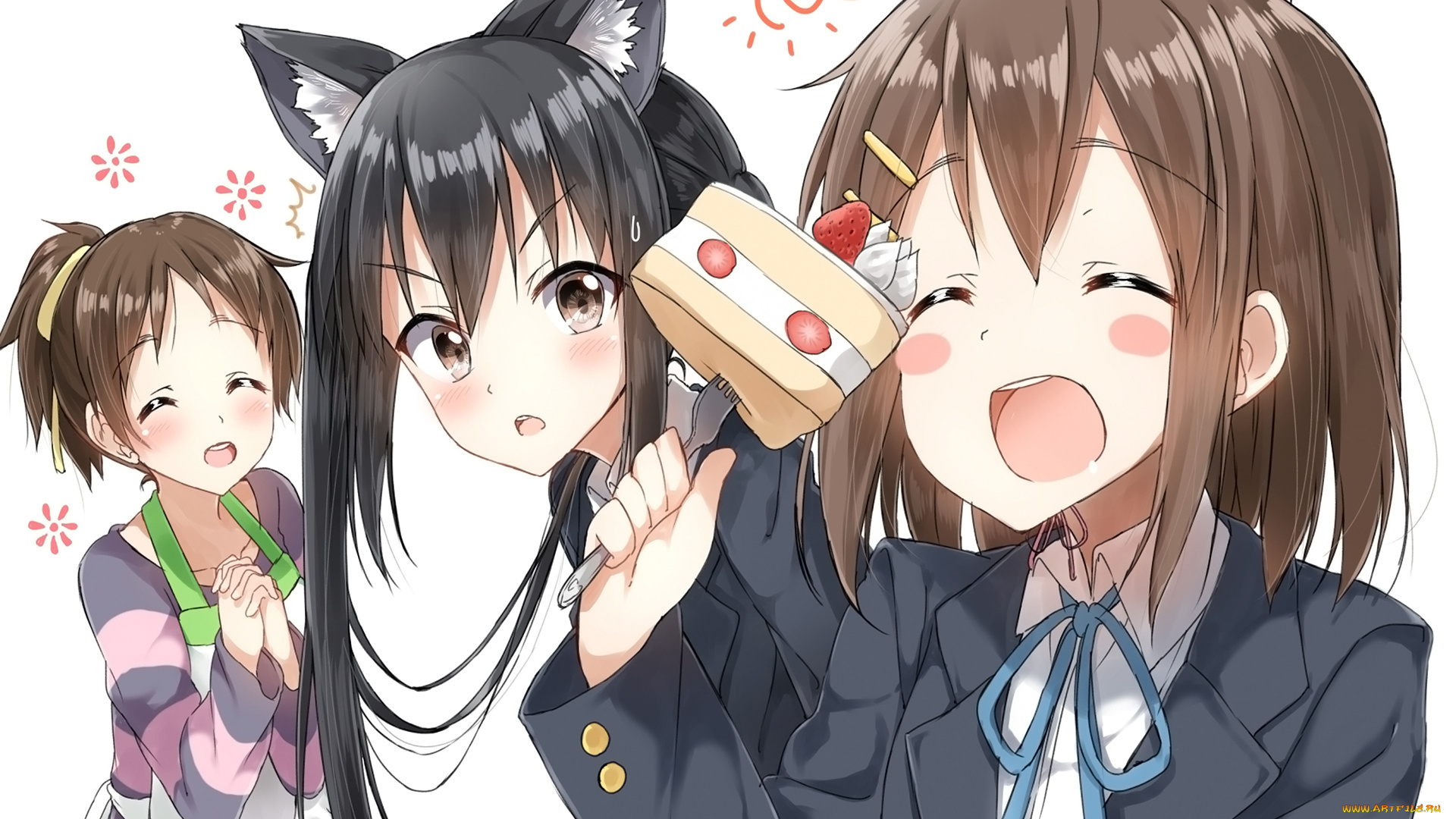 аниме, k-on, девочки