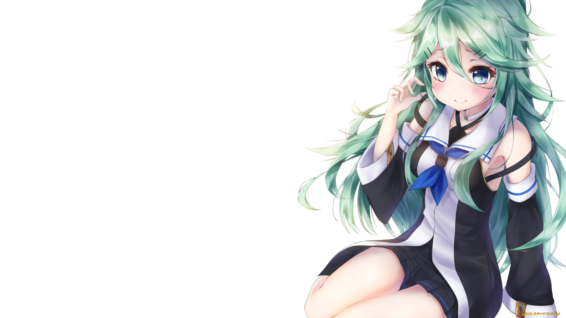 аниме, kantai, collection, фон, взгляд, девушка