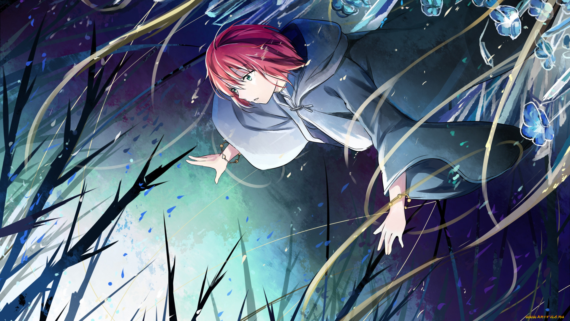 аниме, mahou, tsukai, no, yome, mahou, tsukai, no, yome, череп, невеста, чародея, арт, the, ancient, magus', bride, девушка