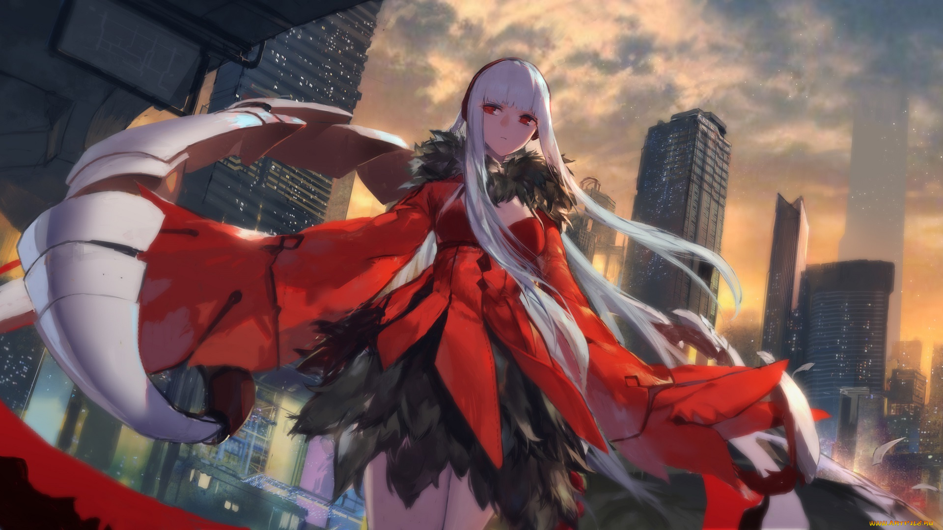 аниме, оружие, , техника, , технологии, девушка