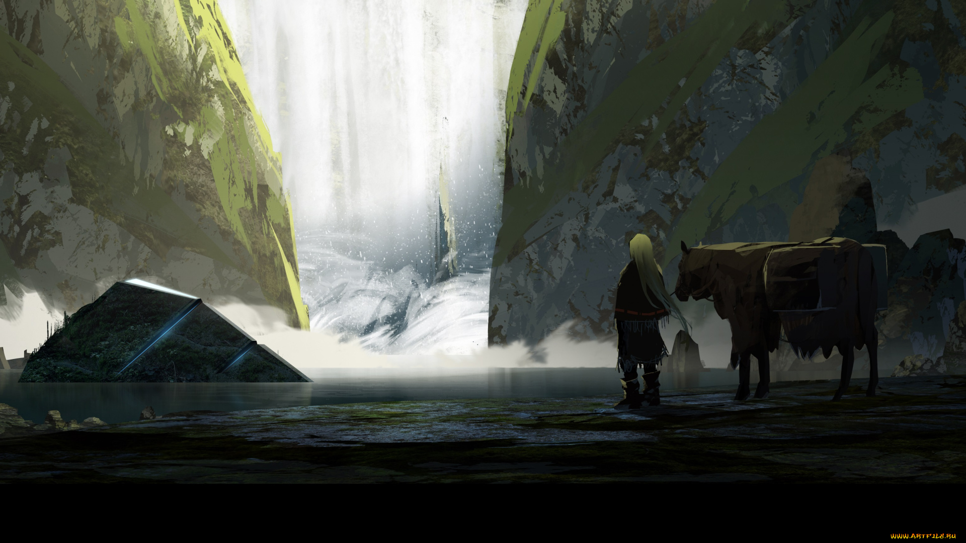 аниме, пейзажи, , природа, фантастика