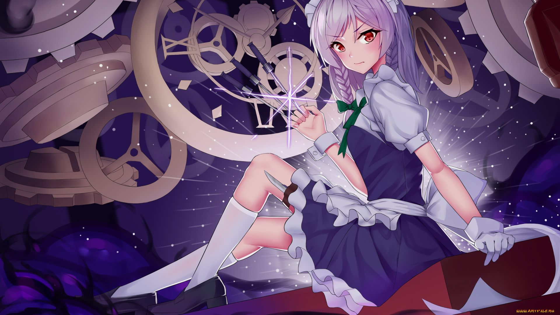 аниме, touhou, девушка