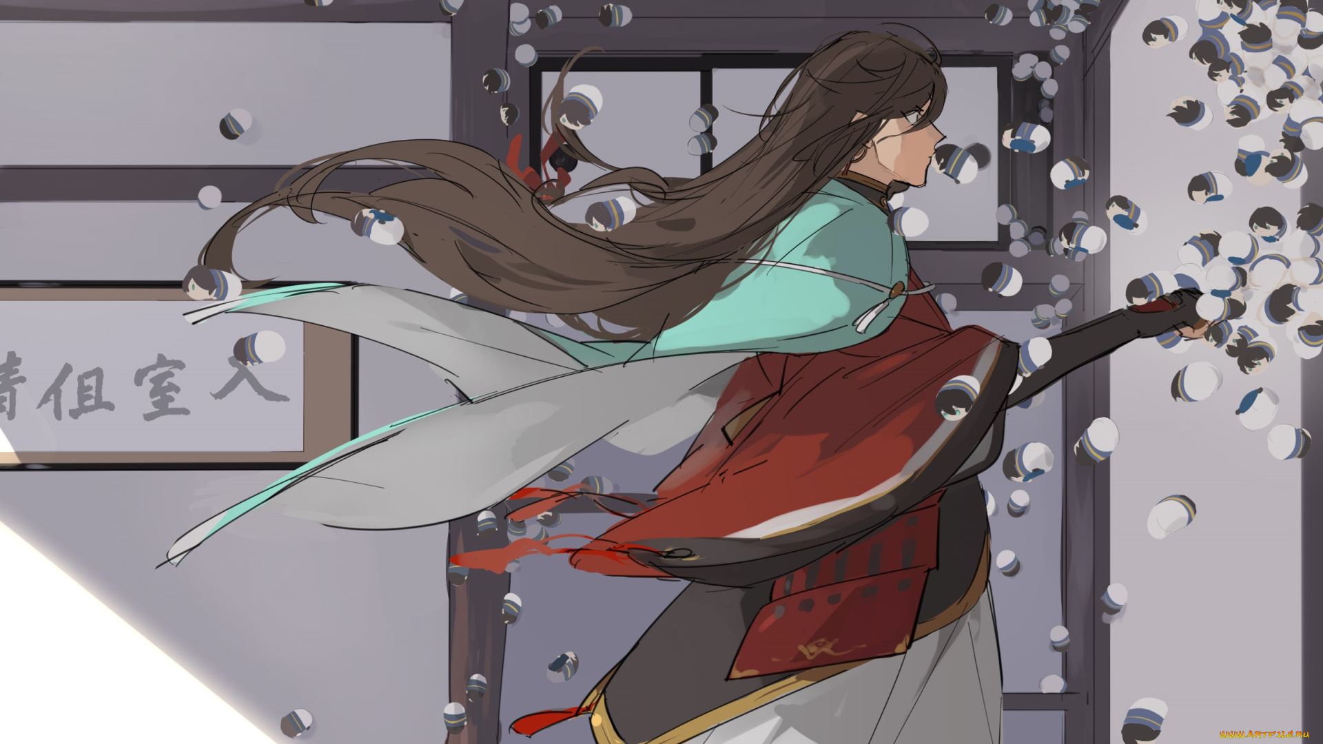 аниме, touken, ranbu, парень