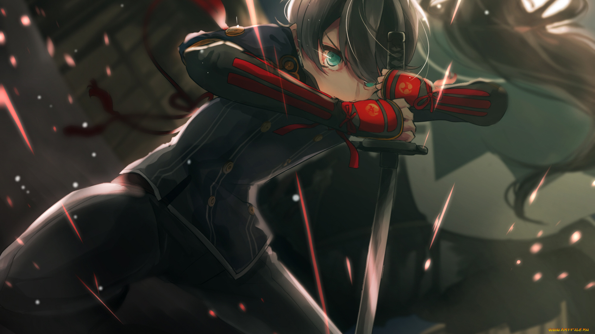 аниме, touken, ranbu, парень