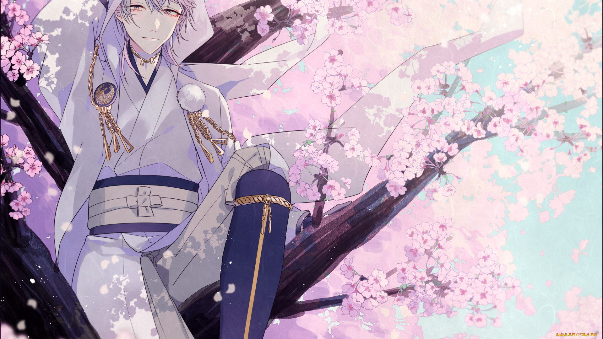 аниме, touken, ranbu, парень