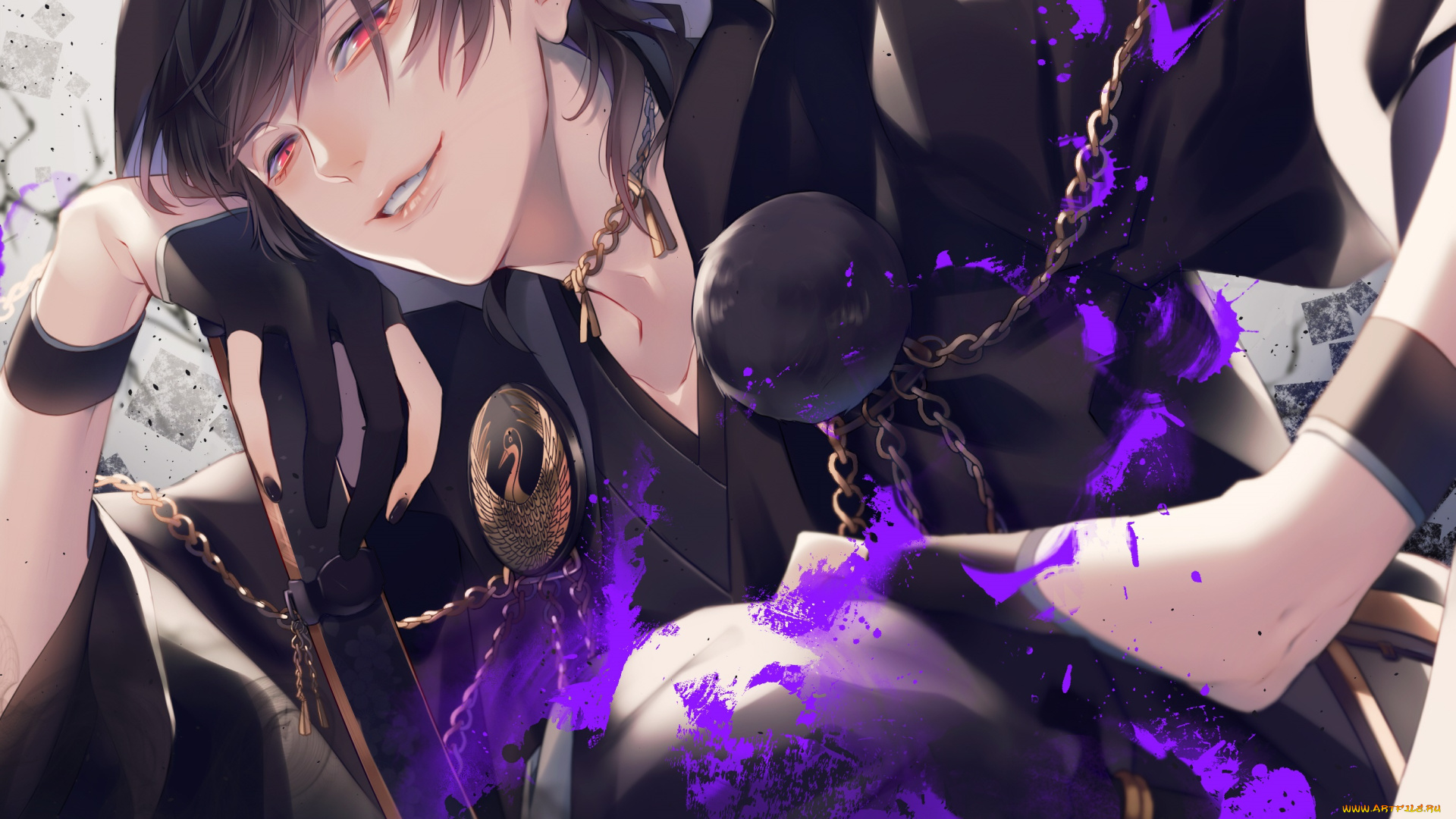 аниме, touken, ranbu, парень