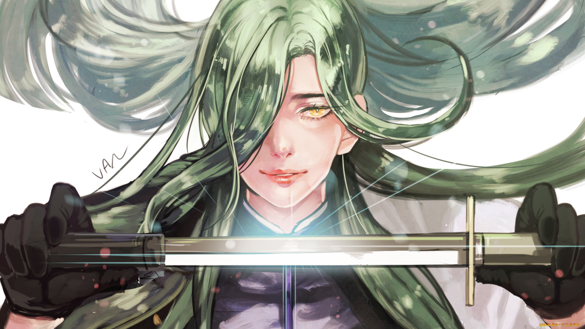 аниме, touken, ranbu, парень