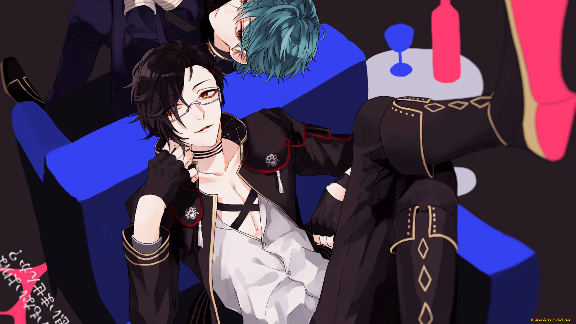 аниме, touken, ranbu, парни