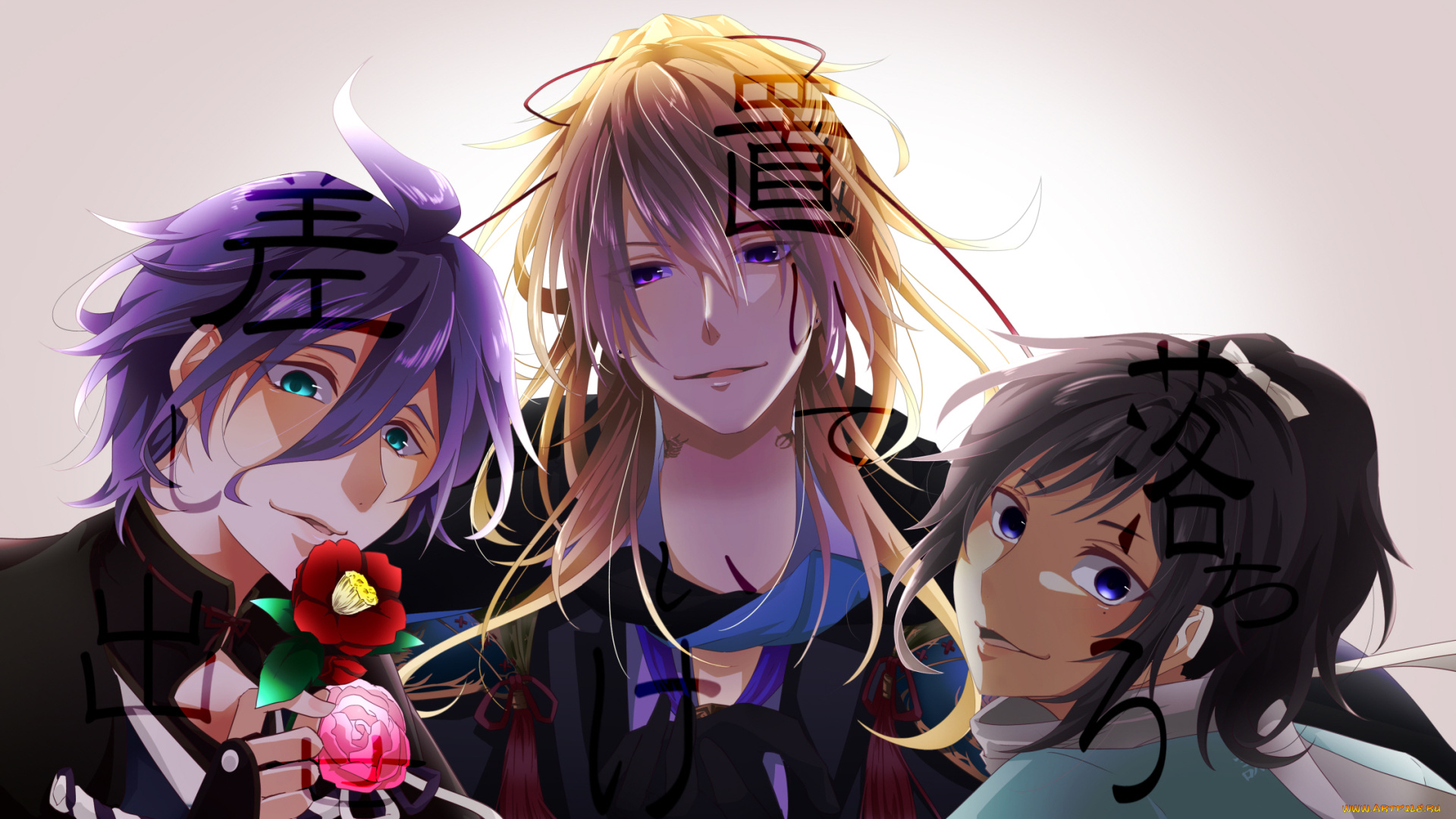 аниме, touken, ranbu, парни