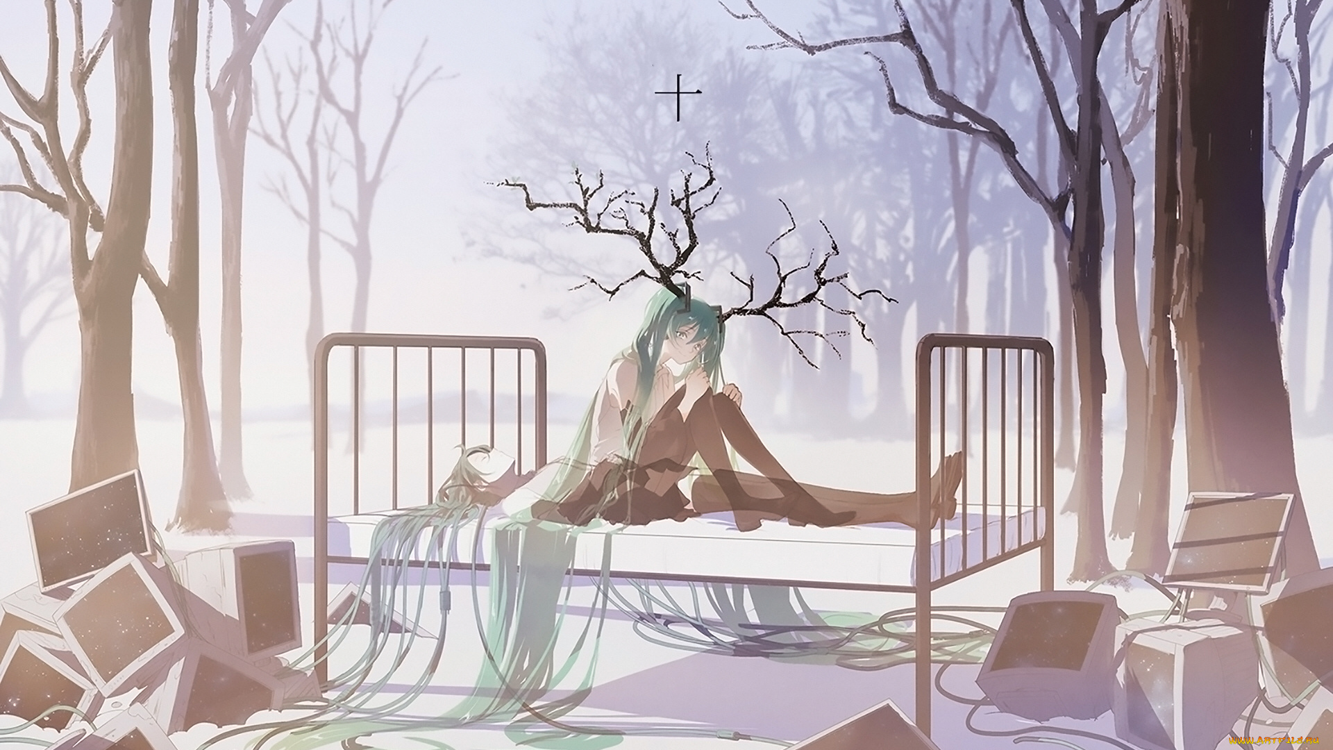 аниме, vocaloid, девочка